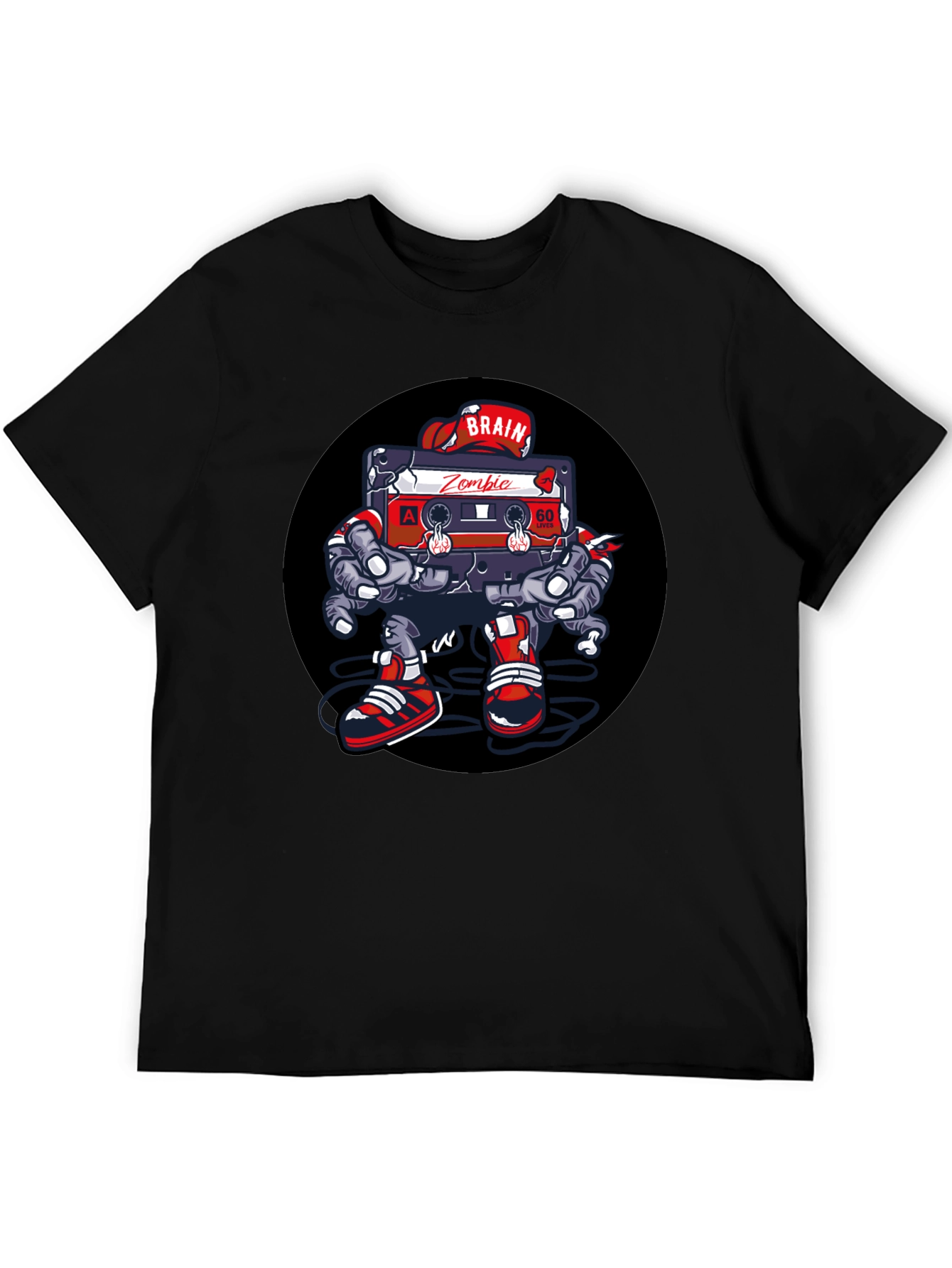 Zombie Tape Cassette Graphic Tee
