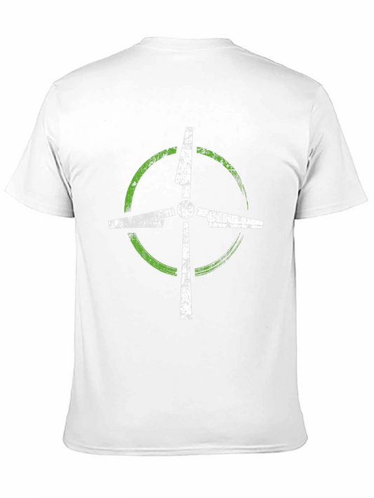 Vintage Wind Turbine Graphic T-Shirt