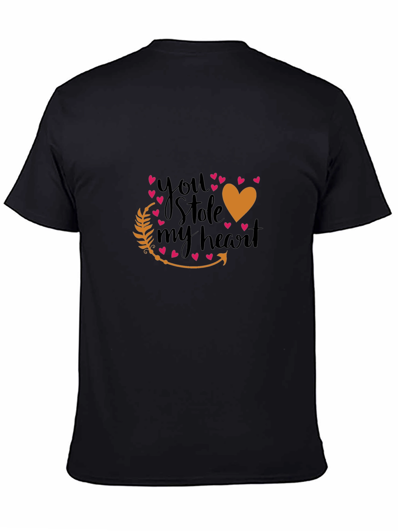 You Stole My Heart Graphic Tee - Black