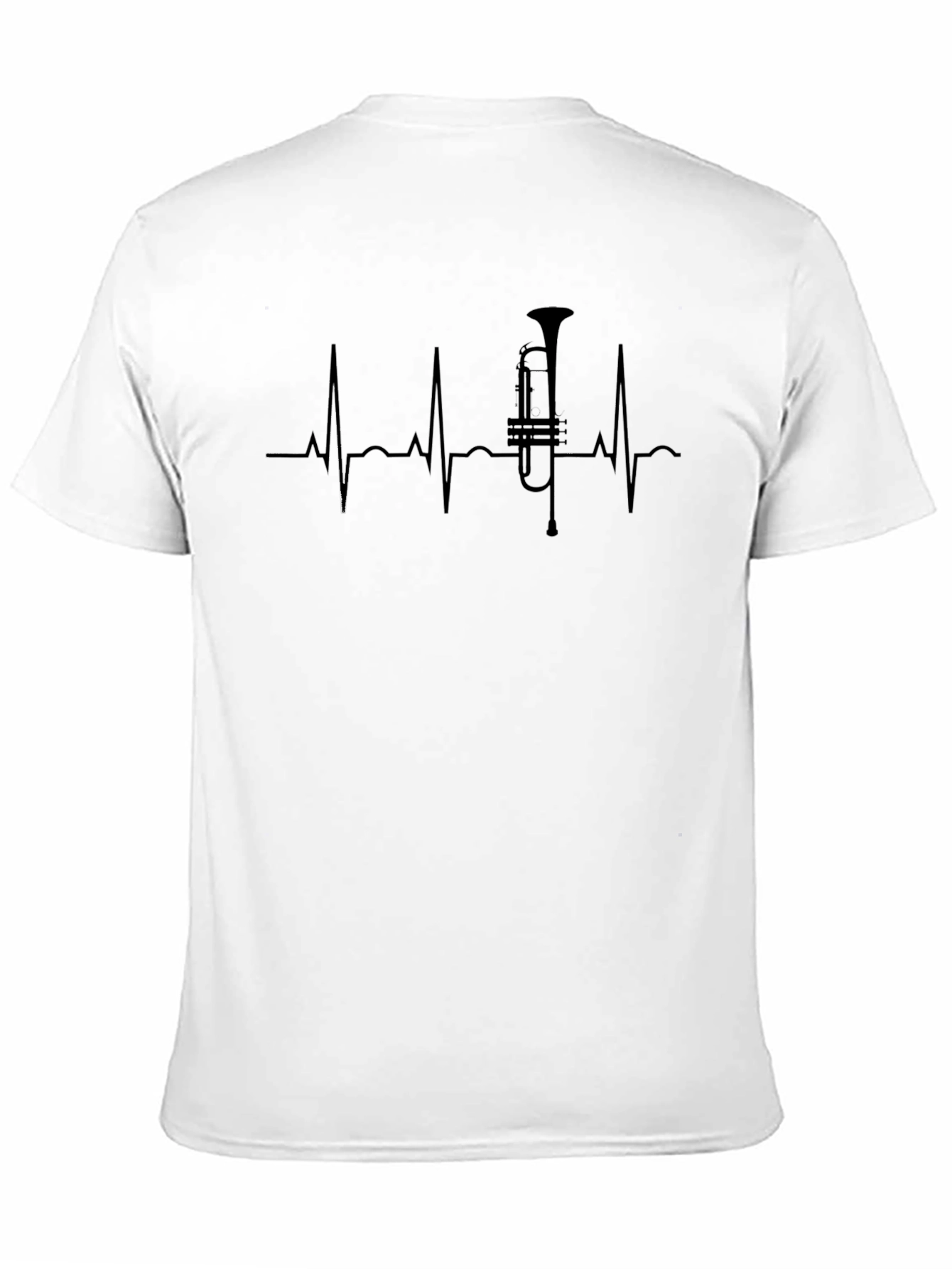 Trumpet Heartbeat T-Shirt - Music Lover Tee