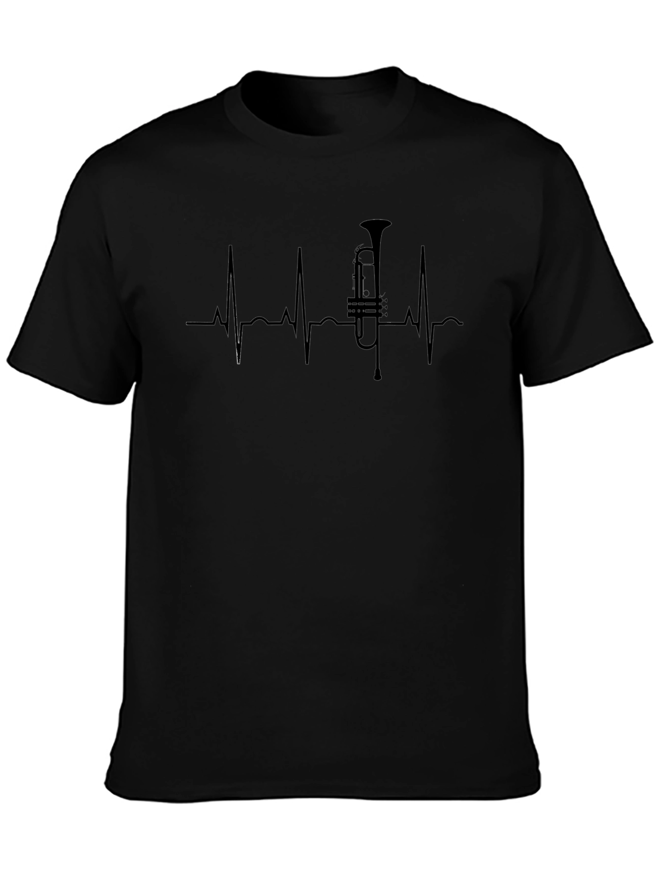 Trumpet Heartbeat T-Shirt - Music Lover Tee