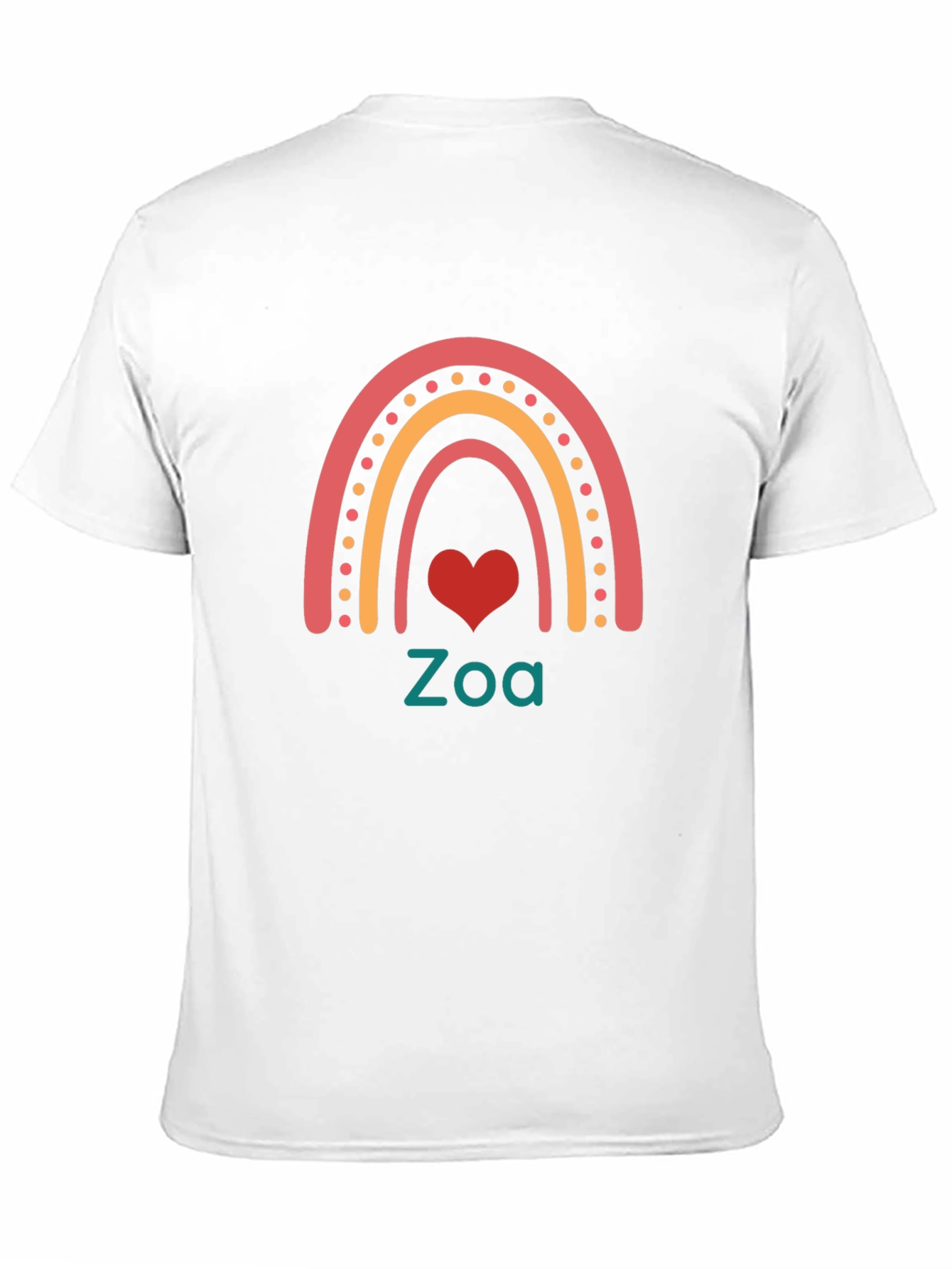 Zoa Rainbow Heart Graphic Tee - Unisex