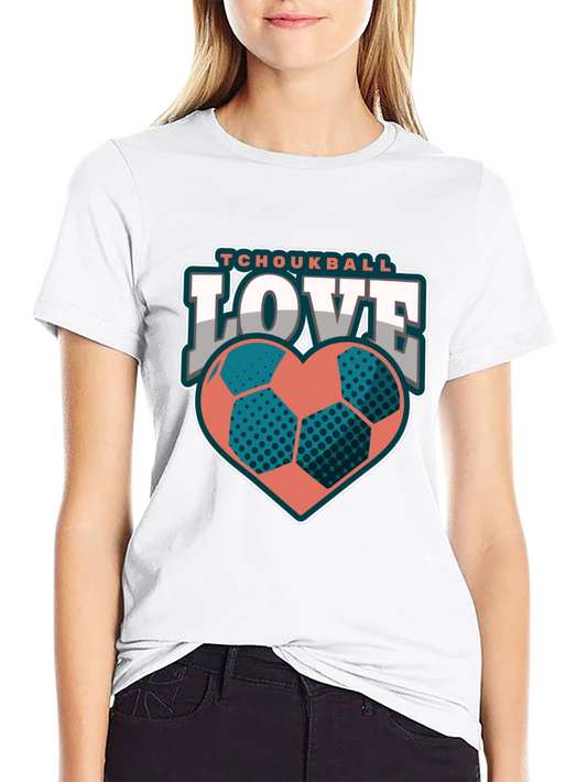 Tchoukball Love Heart Graphic T-Shirt