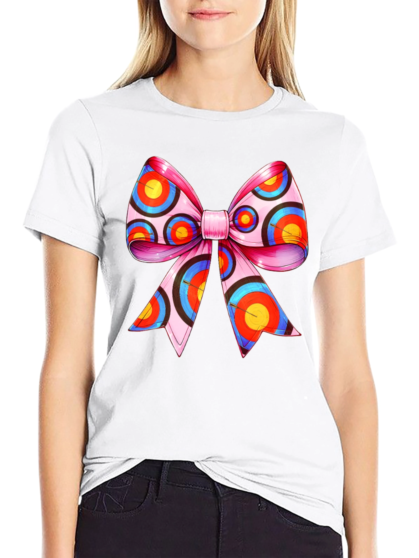 Target Bow Graphic Tee - Unique Archery Design T-Shirt