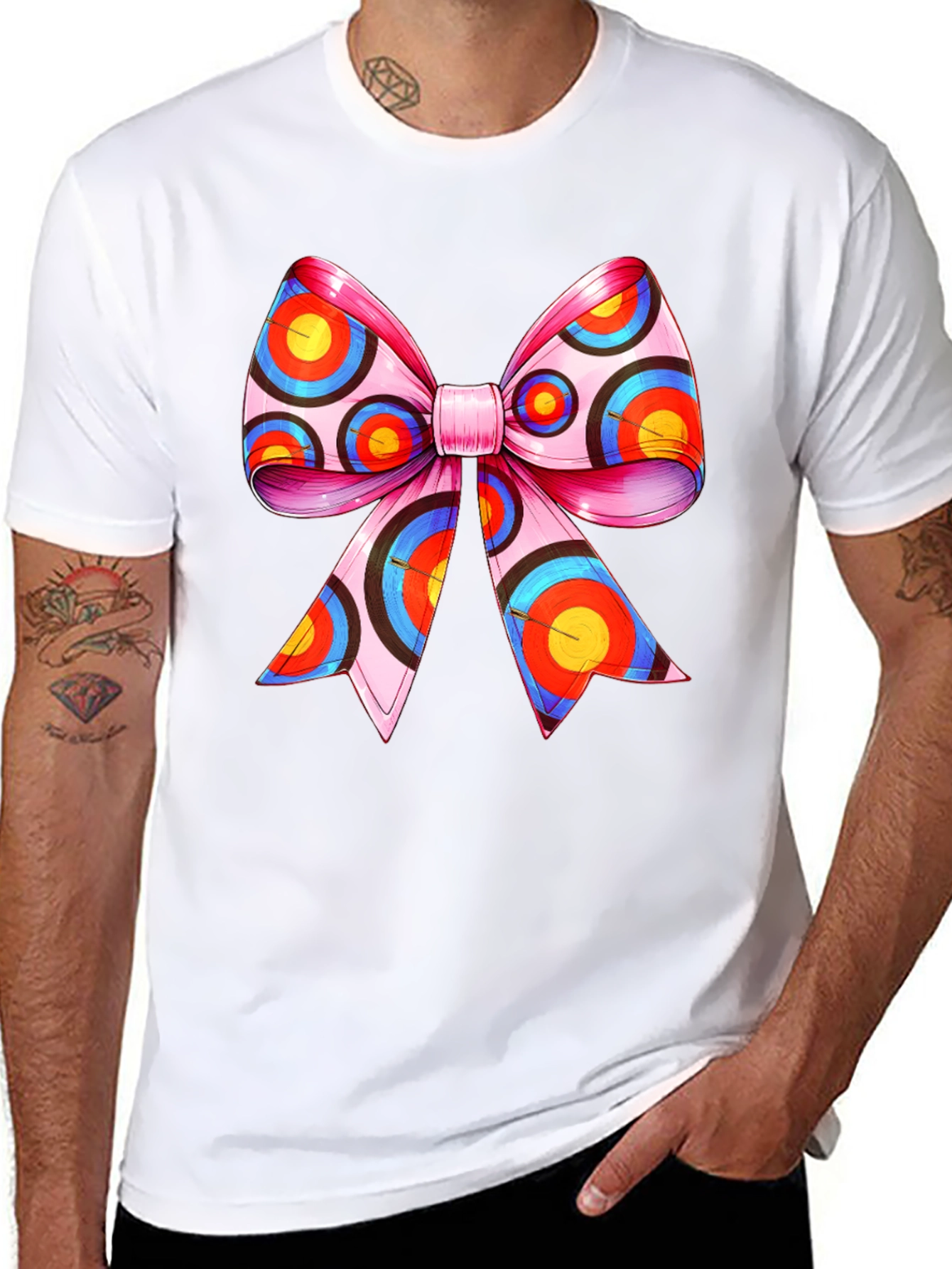 Target Bow Graphic Tee - Unique Archery Design T-Shirt