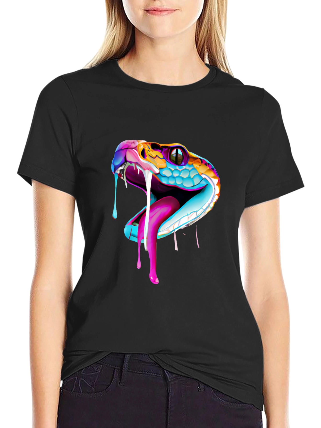 Vibrant Snake Graphic Tee
