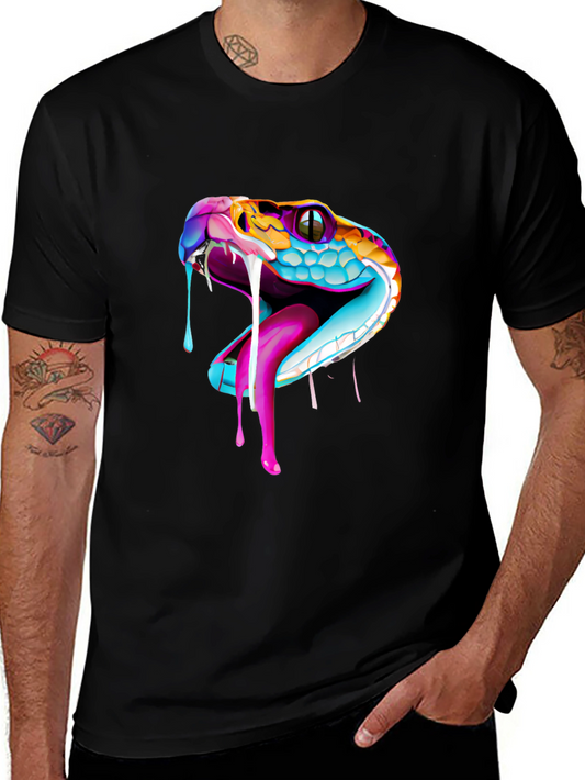 Vibrant Snake Graphic Tee