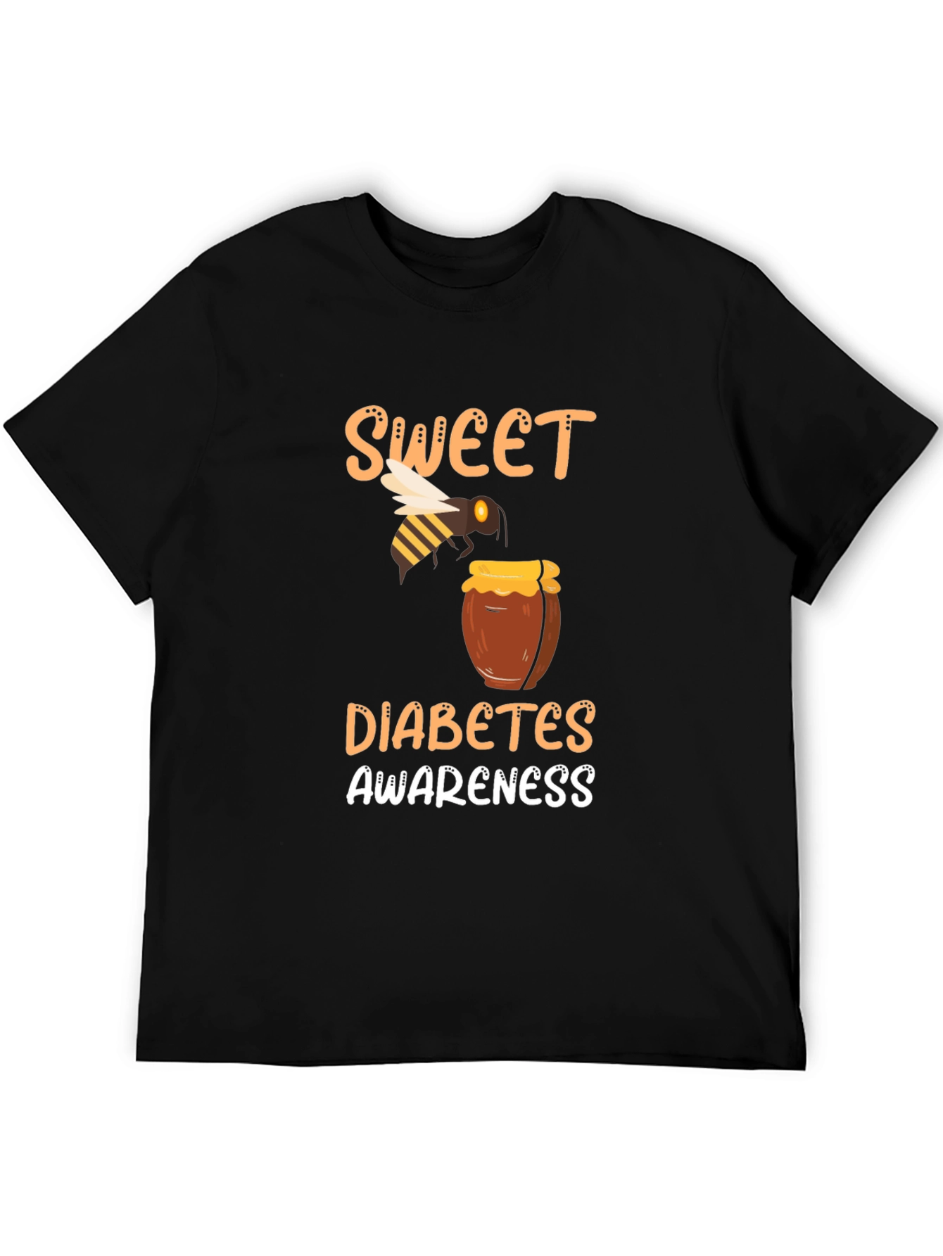 Sweet Diabetes Awareness Graphic T-Shirt