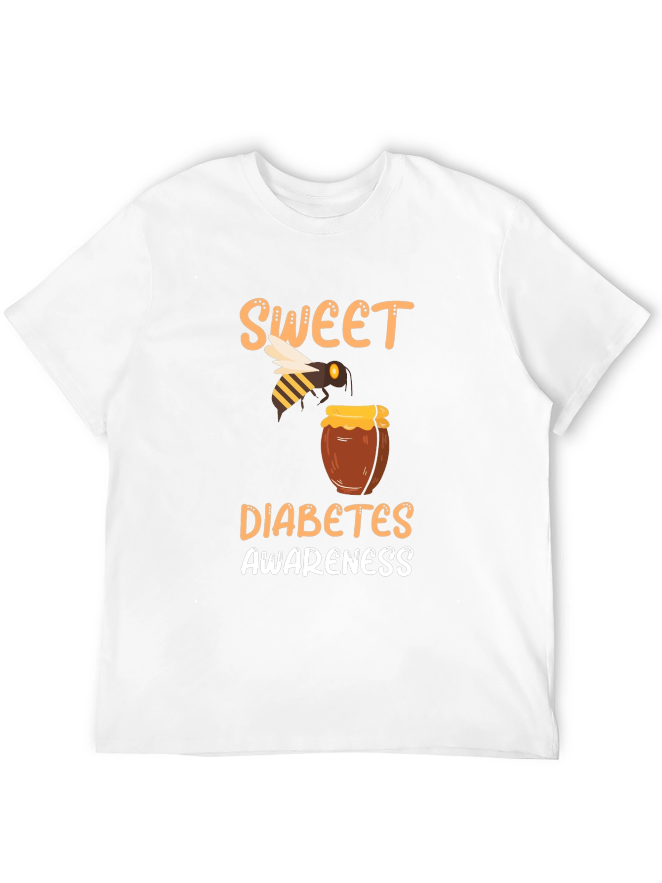 Sweet Diabetes Awareness Graphic T-Shirt