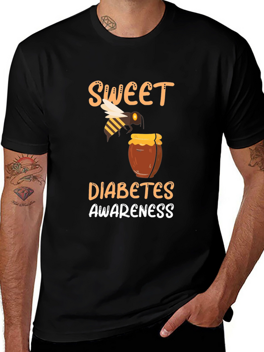 Sweet Diabetes Awareness Graphic T-Shirt