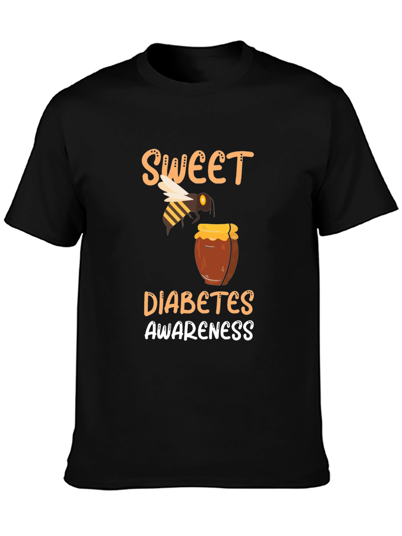Sweet Diabetes Awareness Graphic T-Shirt