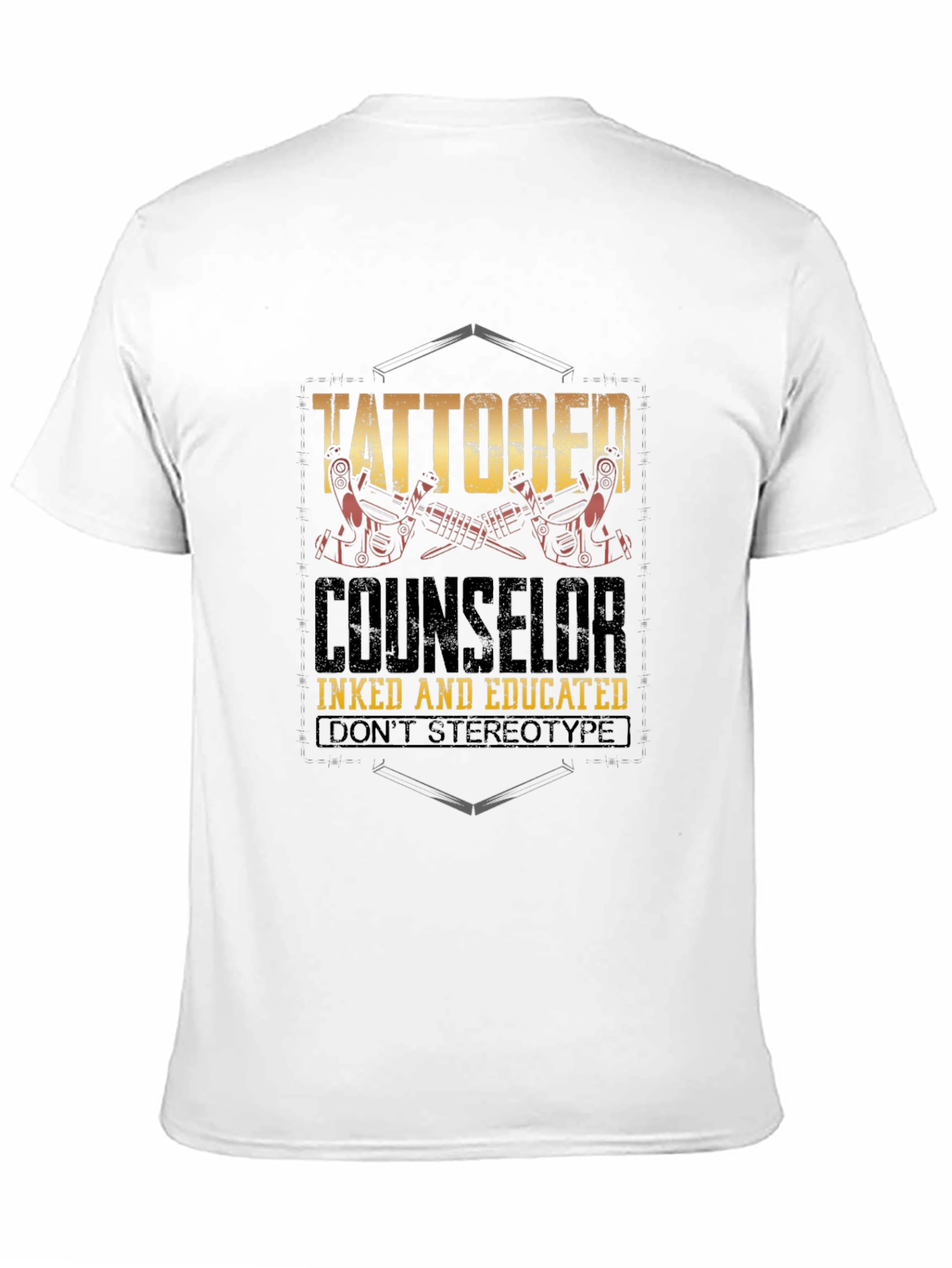 Tattooed Counselor T-Shirt - Inked & Educated Tee