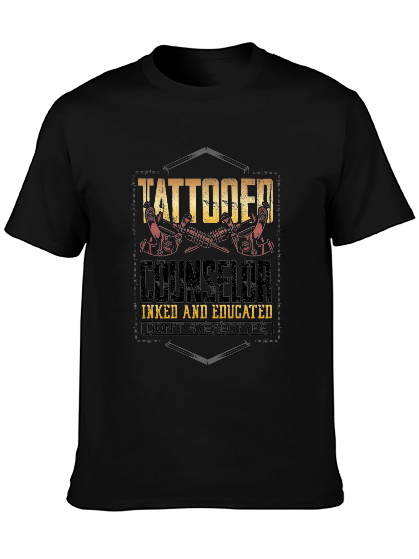 Tattooed Counselor T-Shirt - Inked & Educated Tee
