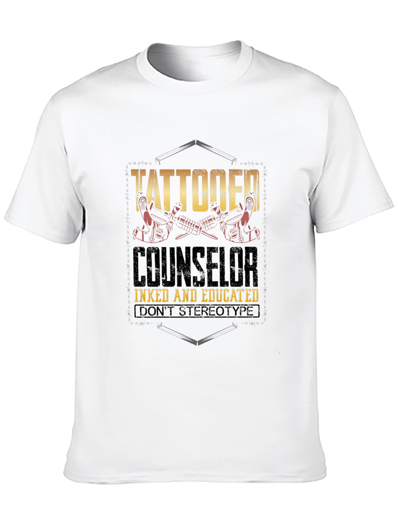 Tattooed Counselor T-Shirt - Inked & Educated Tee