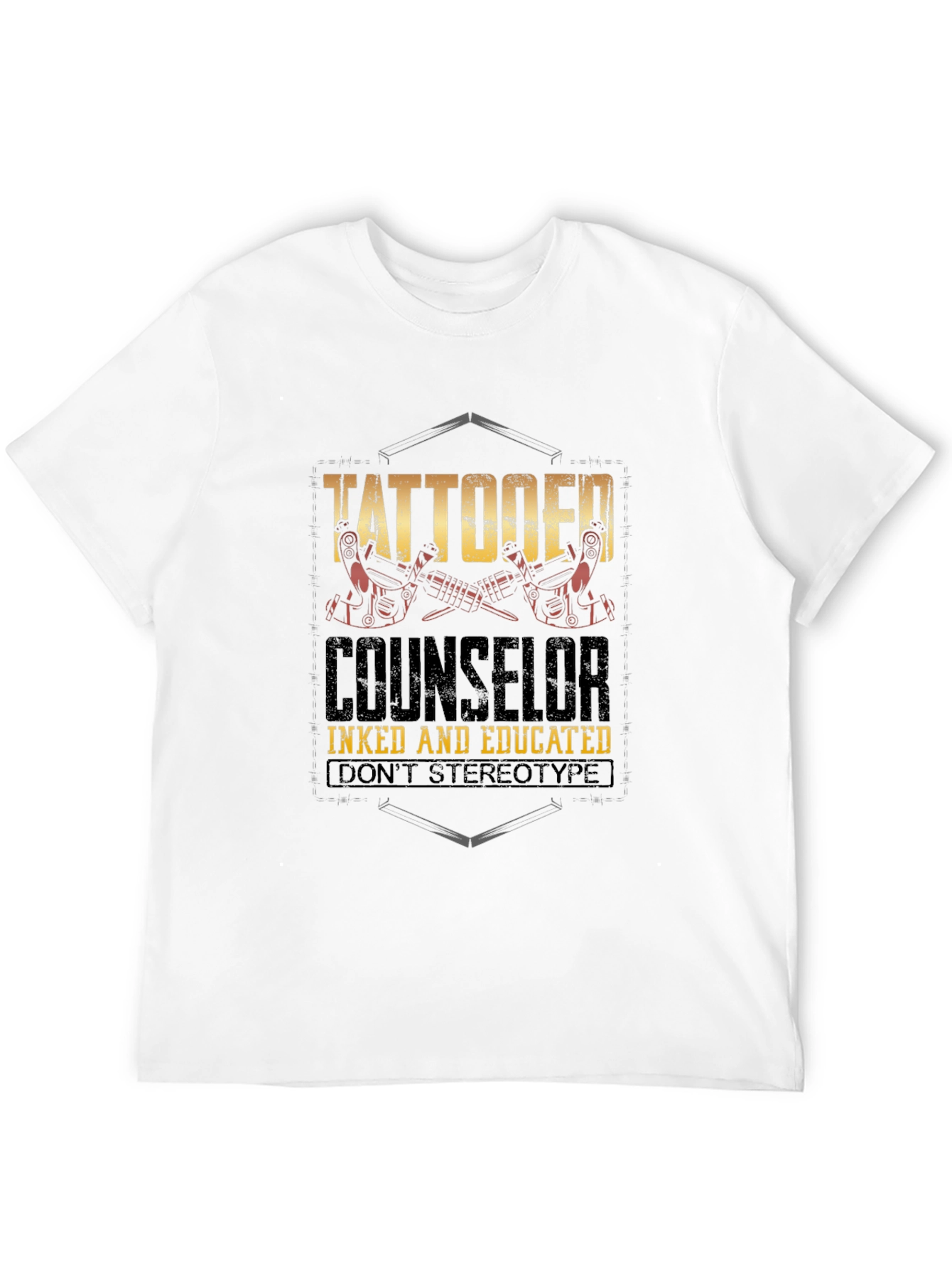 Tattooed Counselor T-Shirt - Inked & Educated Tee