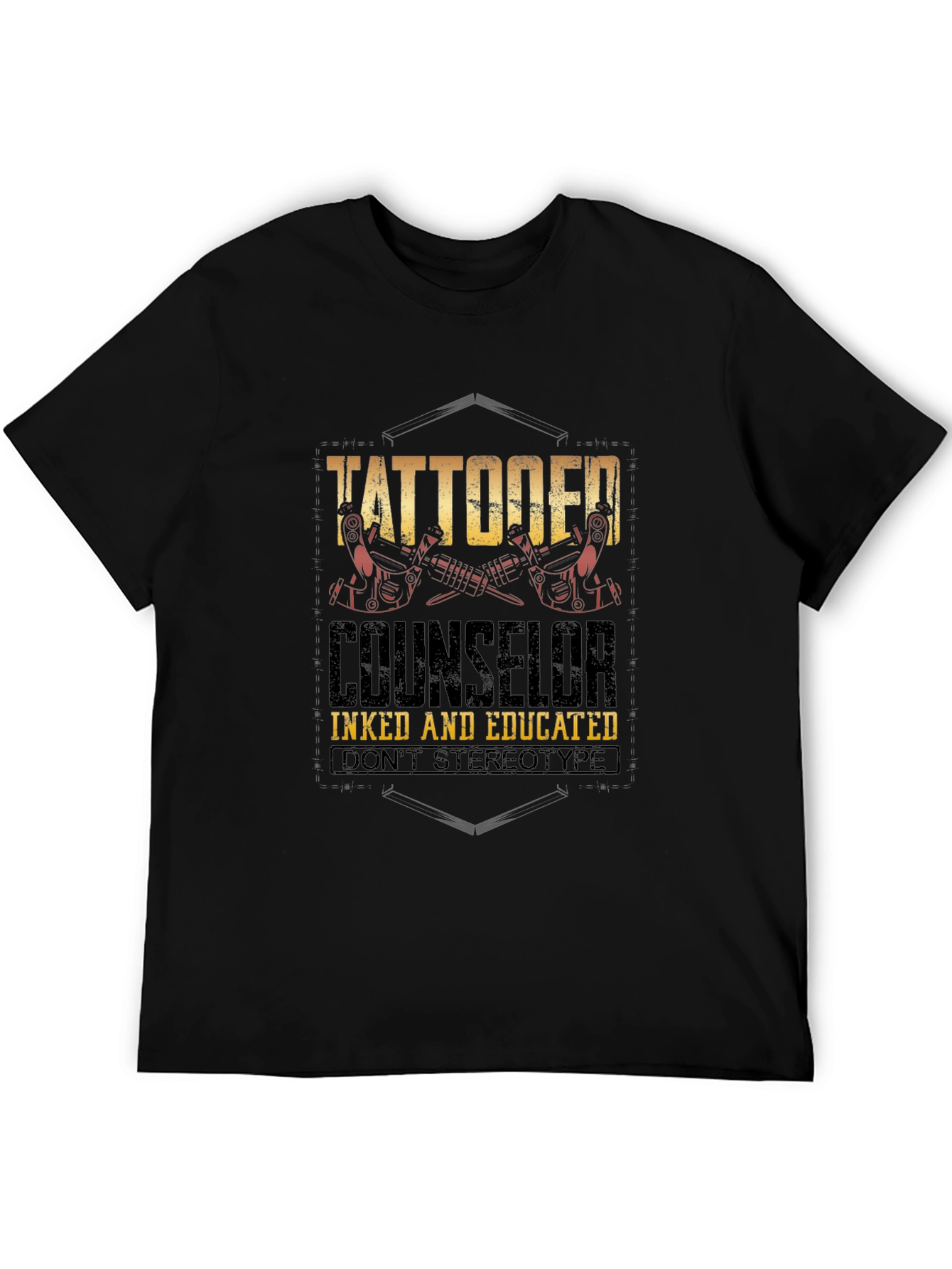 Tattooed Counselor T-Shirt - Inked & Educated Tee