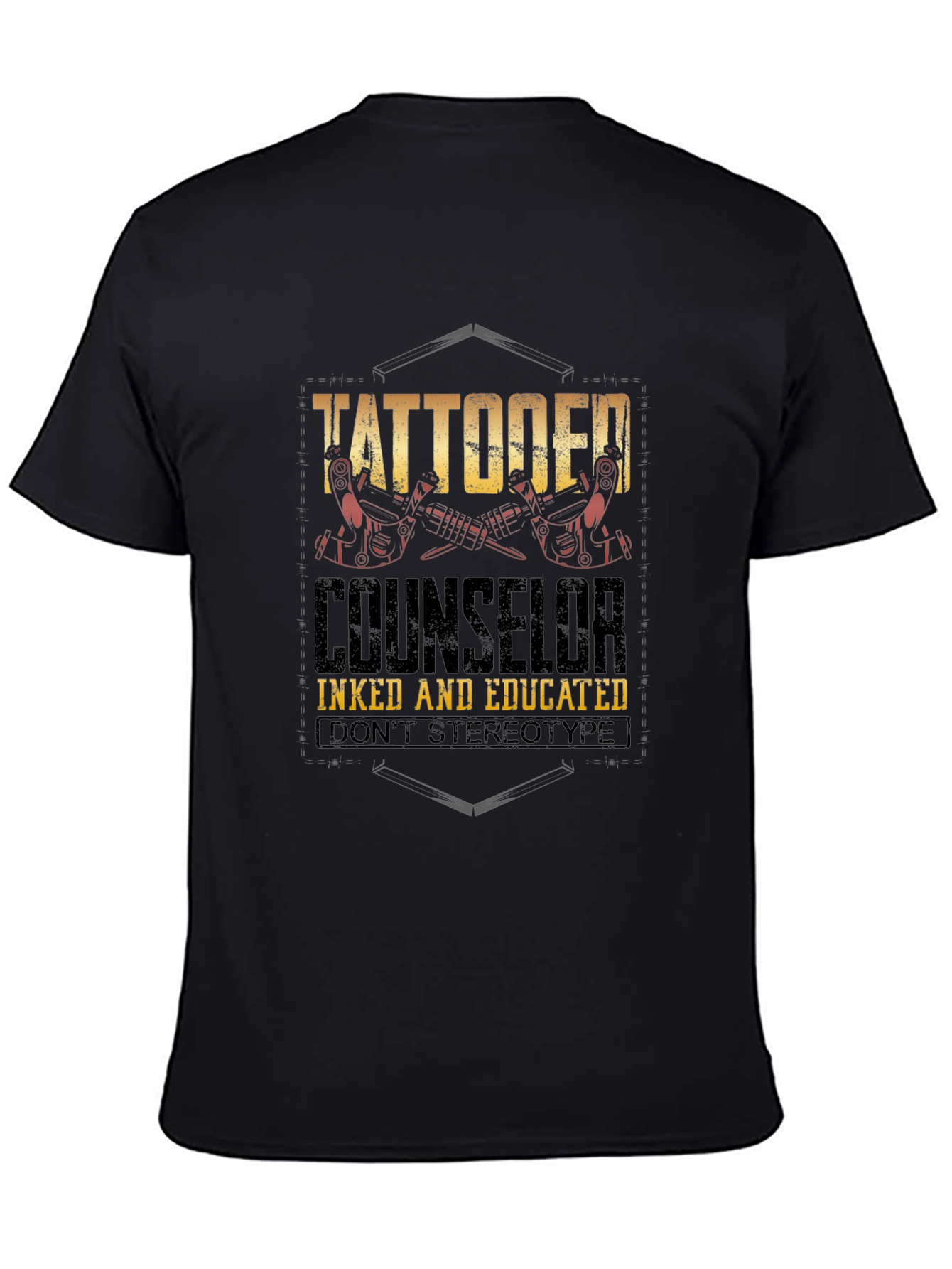 Tattooed Counselor T-Shirt - Inked & Educated Tee