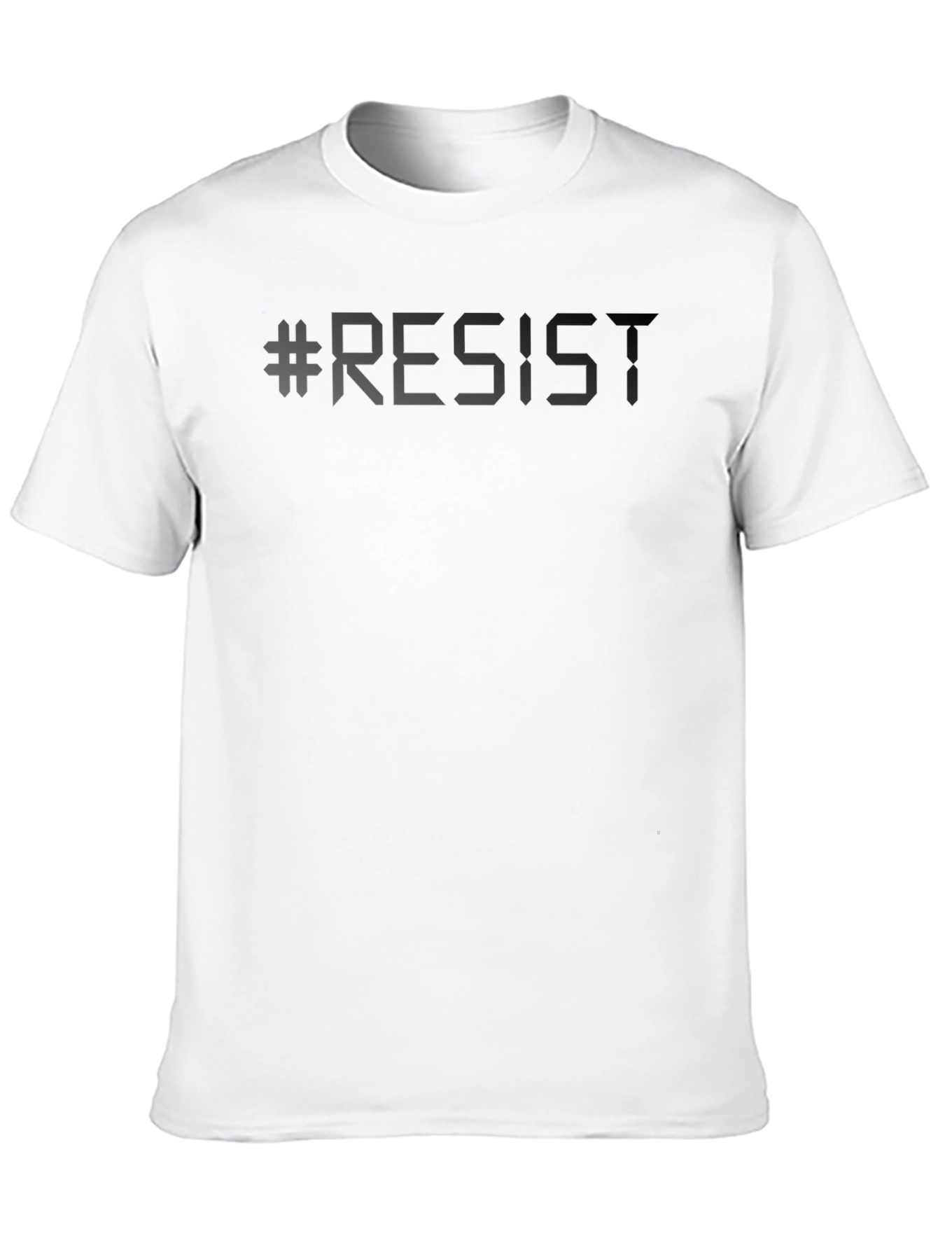 #Resist Graphic T-Shirt - Black Crew Neck Tee
