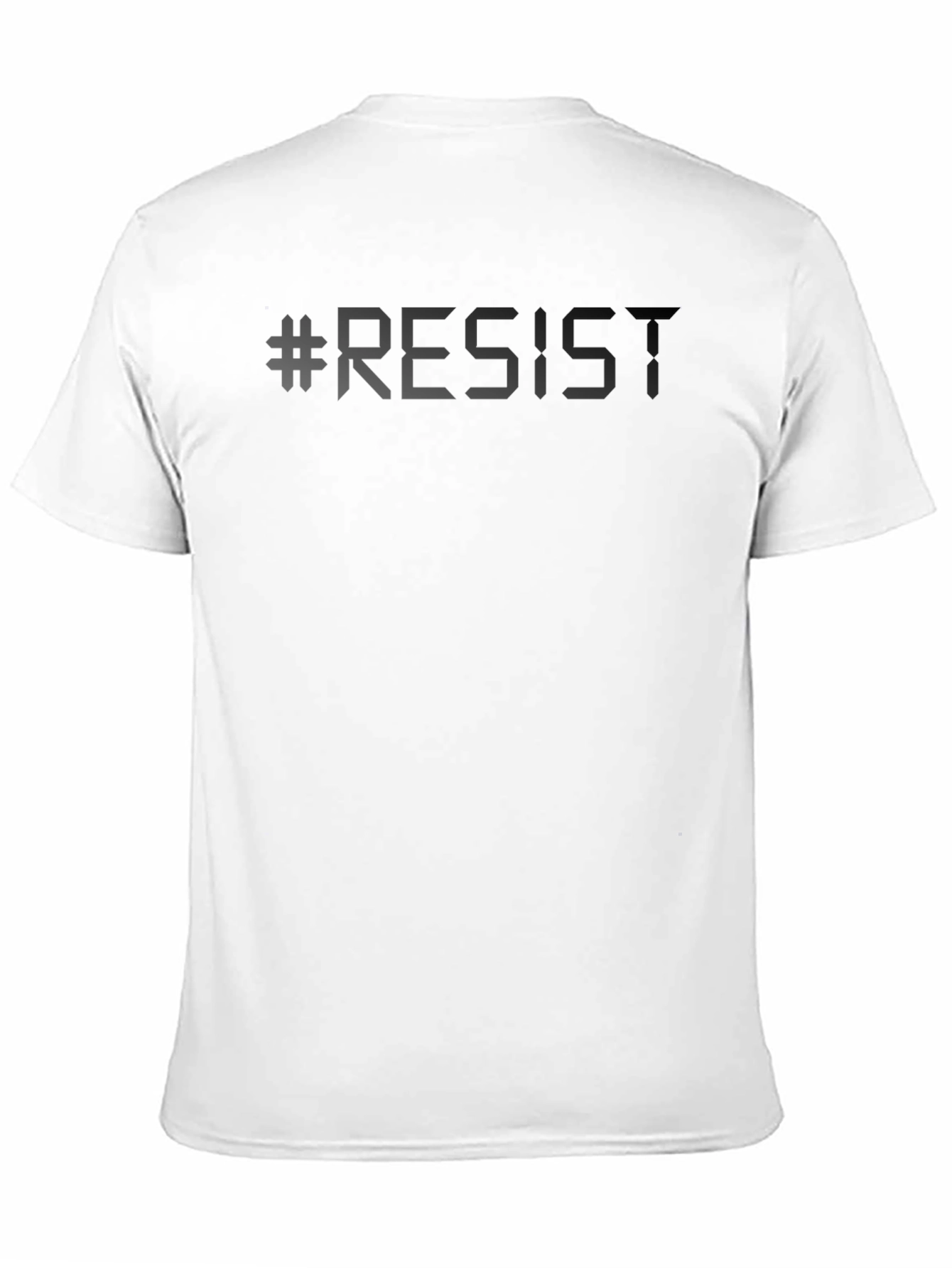 #Resist Graphic T-Shirt - Black Crew Neck Tee