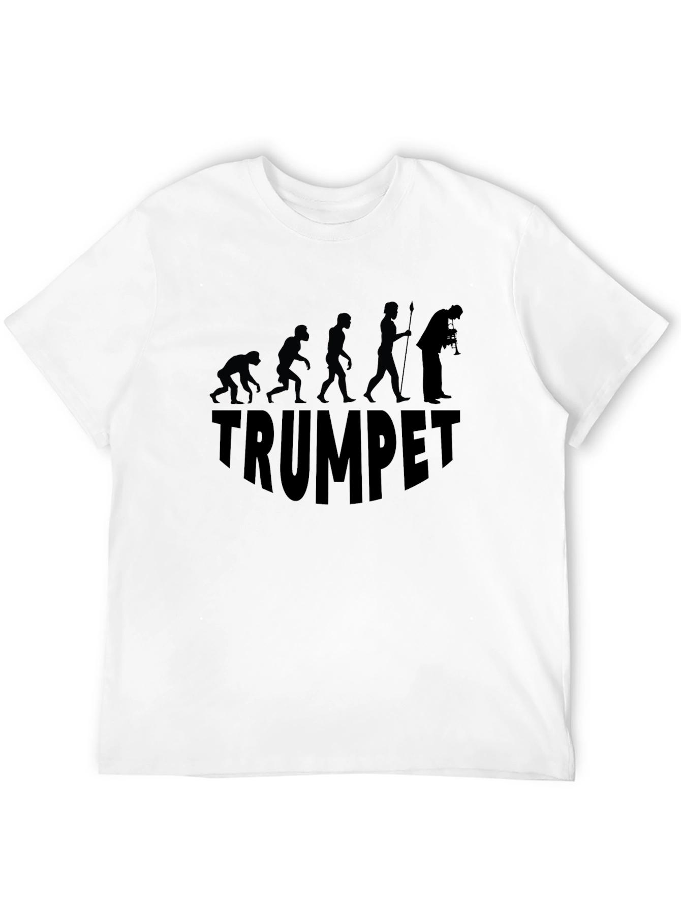 Trumpet Evolution Graphic T-Shirt - Black
