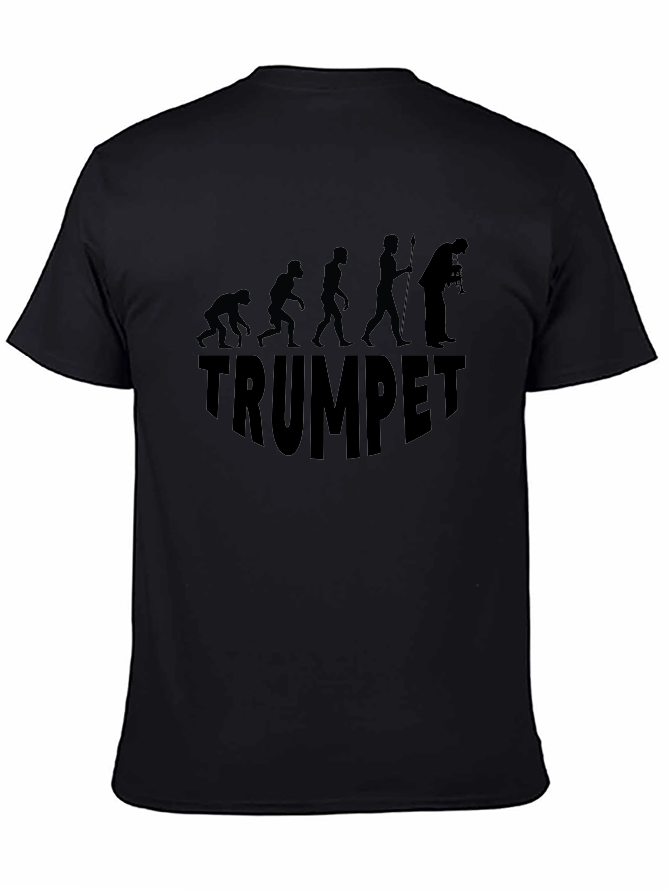 Trumpet Evolution Graphic T-Shirt - Black