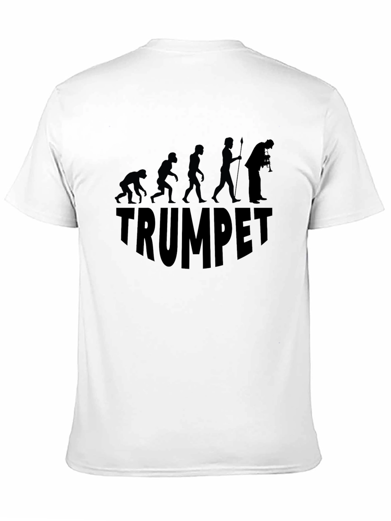 Trumpet Evolution Graphic T-Shirt - Black