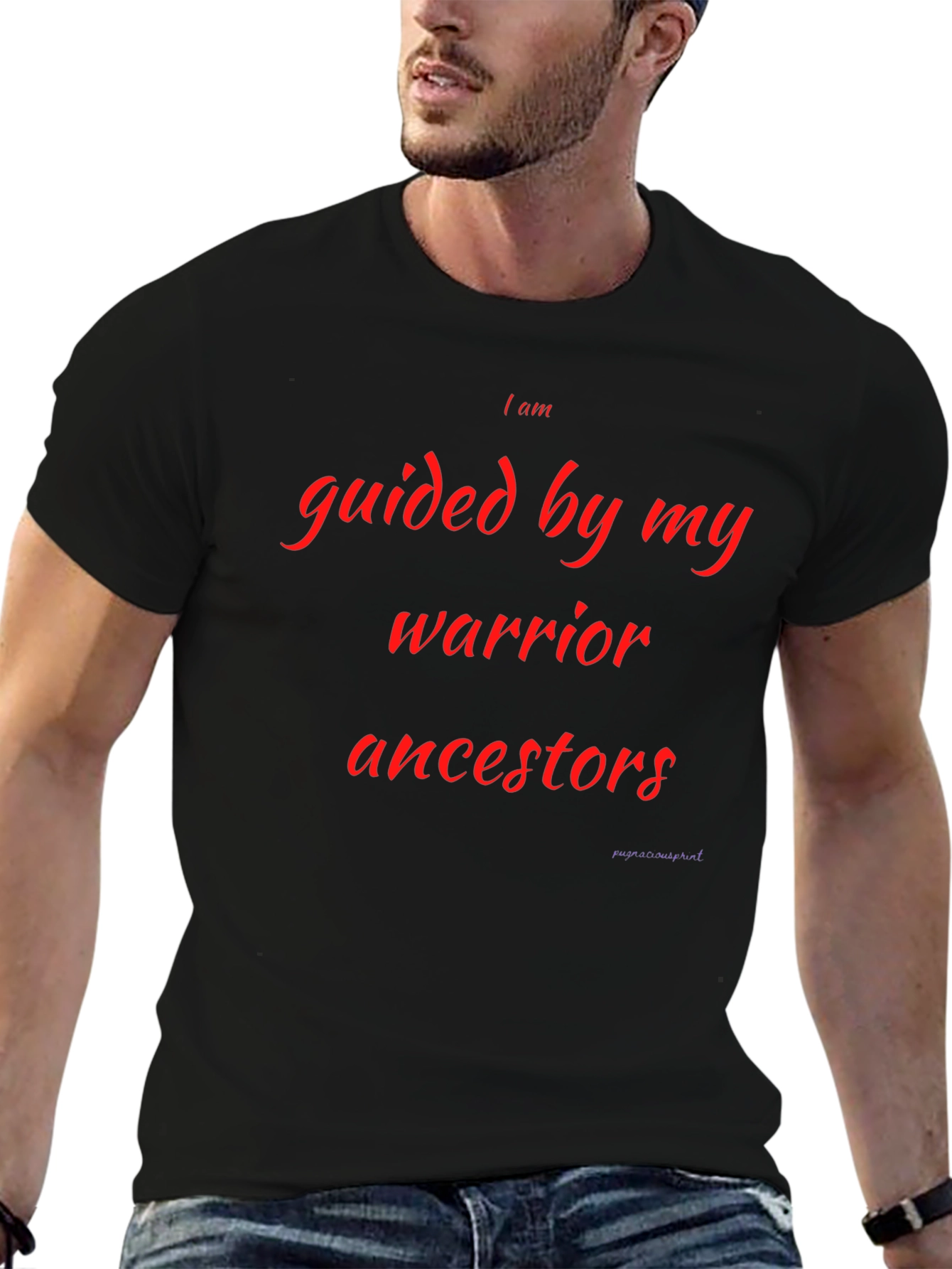 Warrior Ancestors Graphic Tee - Black
