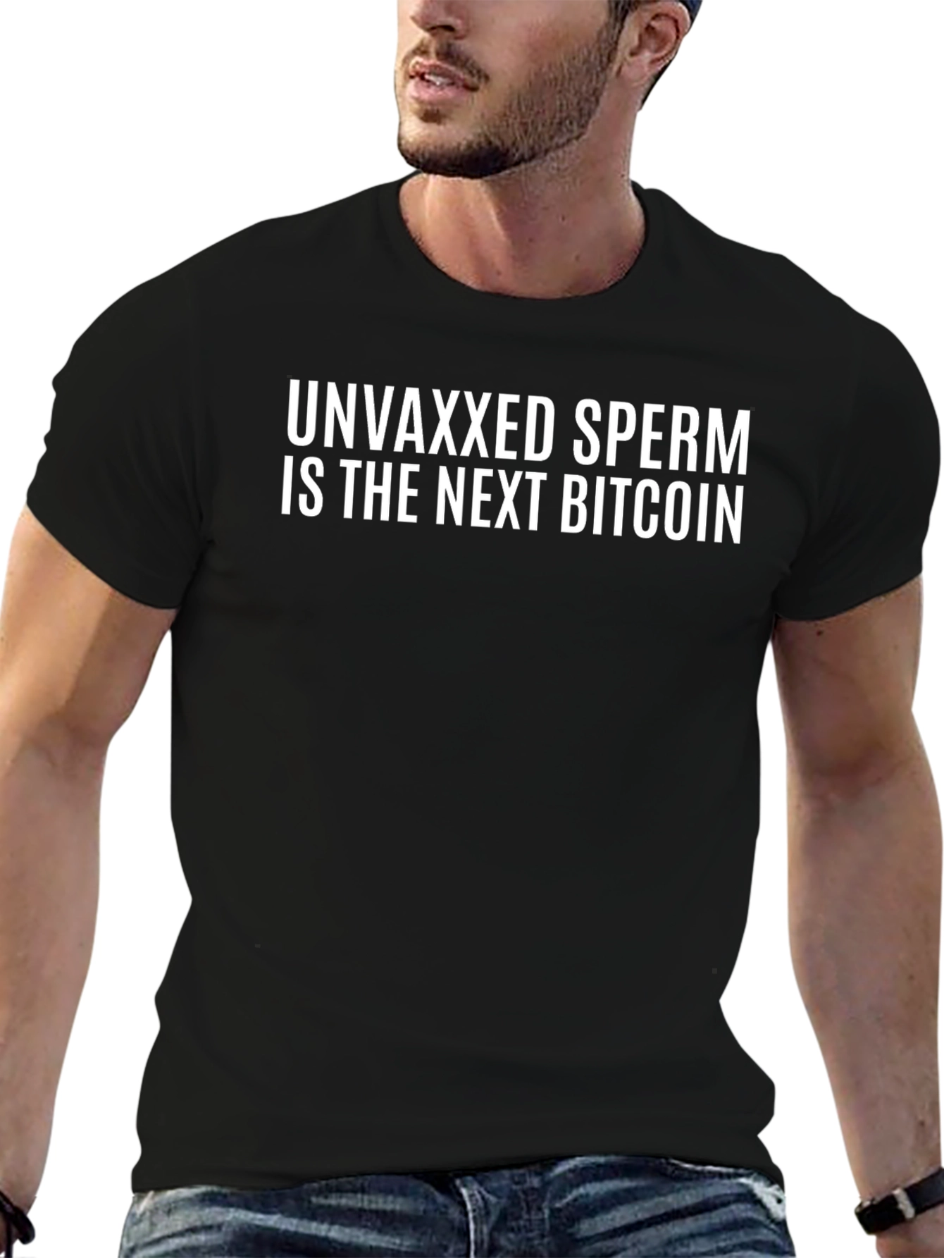 Unvaxxed Sperm Bitcoin Graphic T-Shirt