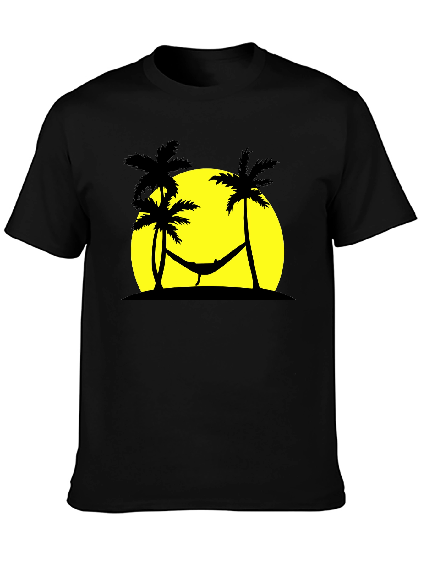 Tropical Hammock Black T-Shirt