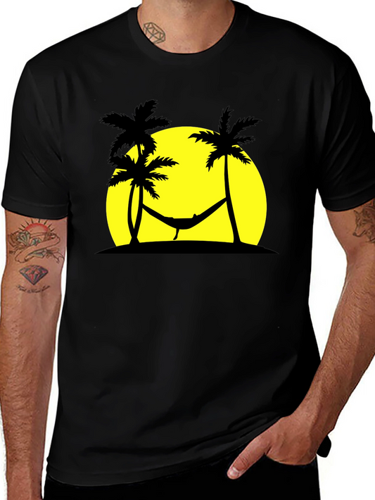 Tropical Hammock Black T-Shirt