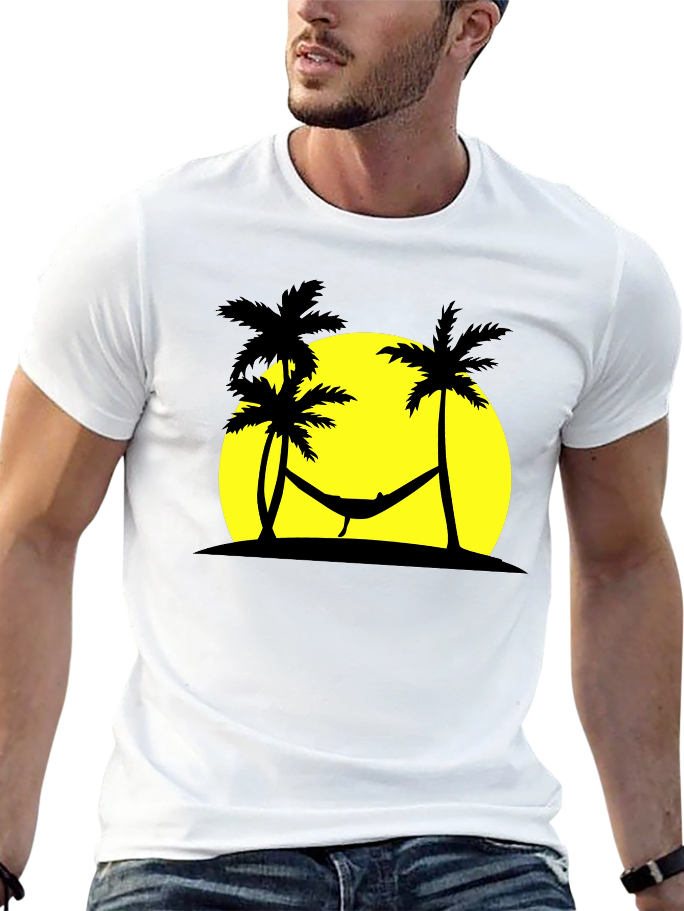 Tropical Hammock Black T-Shirt