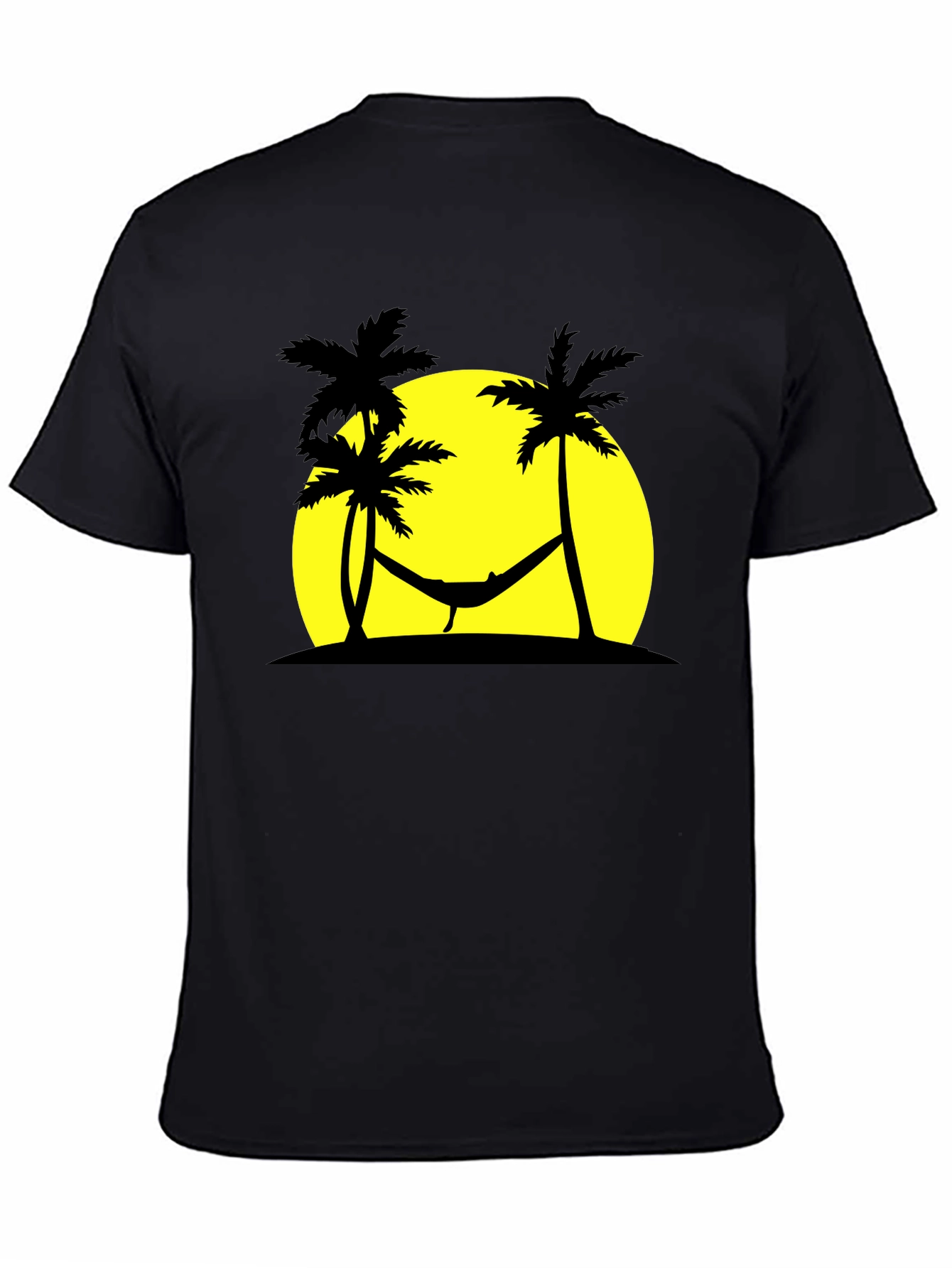 Tropical Hammock Black T-Shirt