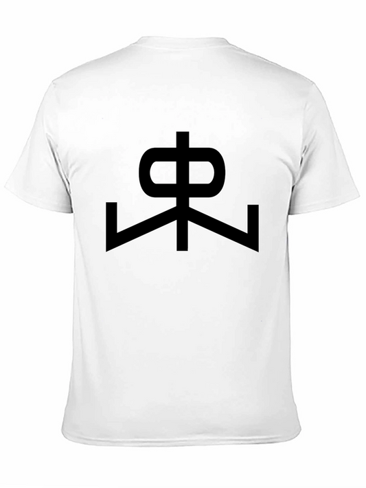 Symbol Graphic Print Mens Black T-Shirt