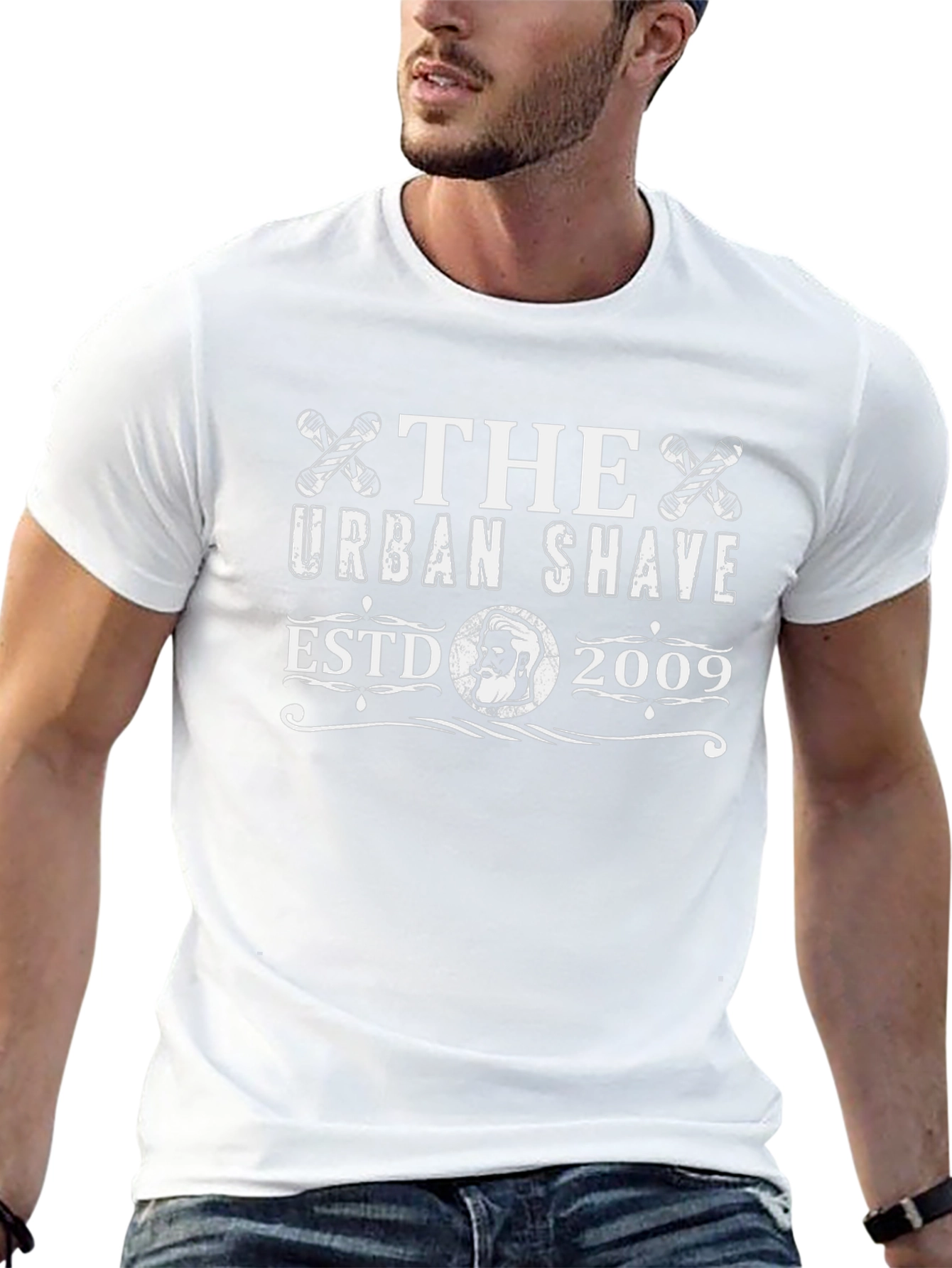 The Urban Shave Black Graphic Tee - ESTD 2009