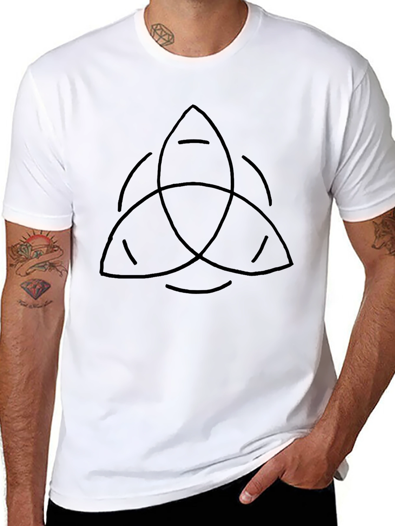 Trinity Knot Graphic Black T-Shirt