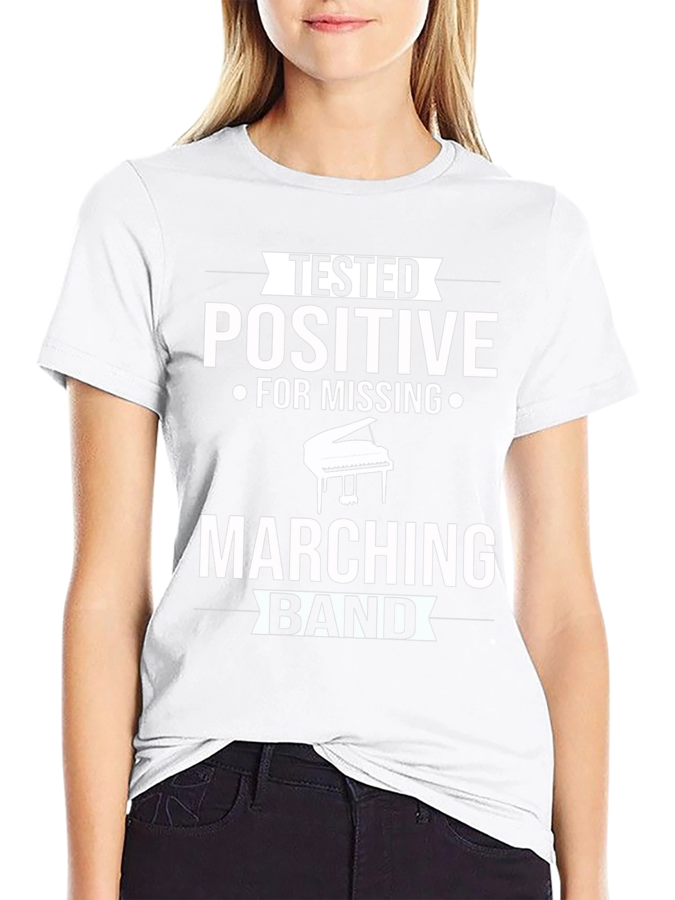 Tested Positive Missing Marching Band T-Shirt