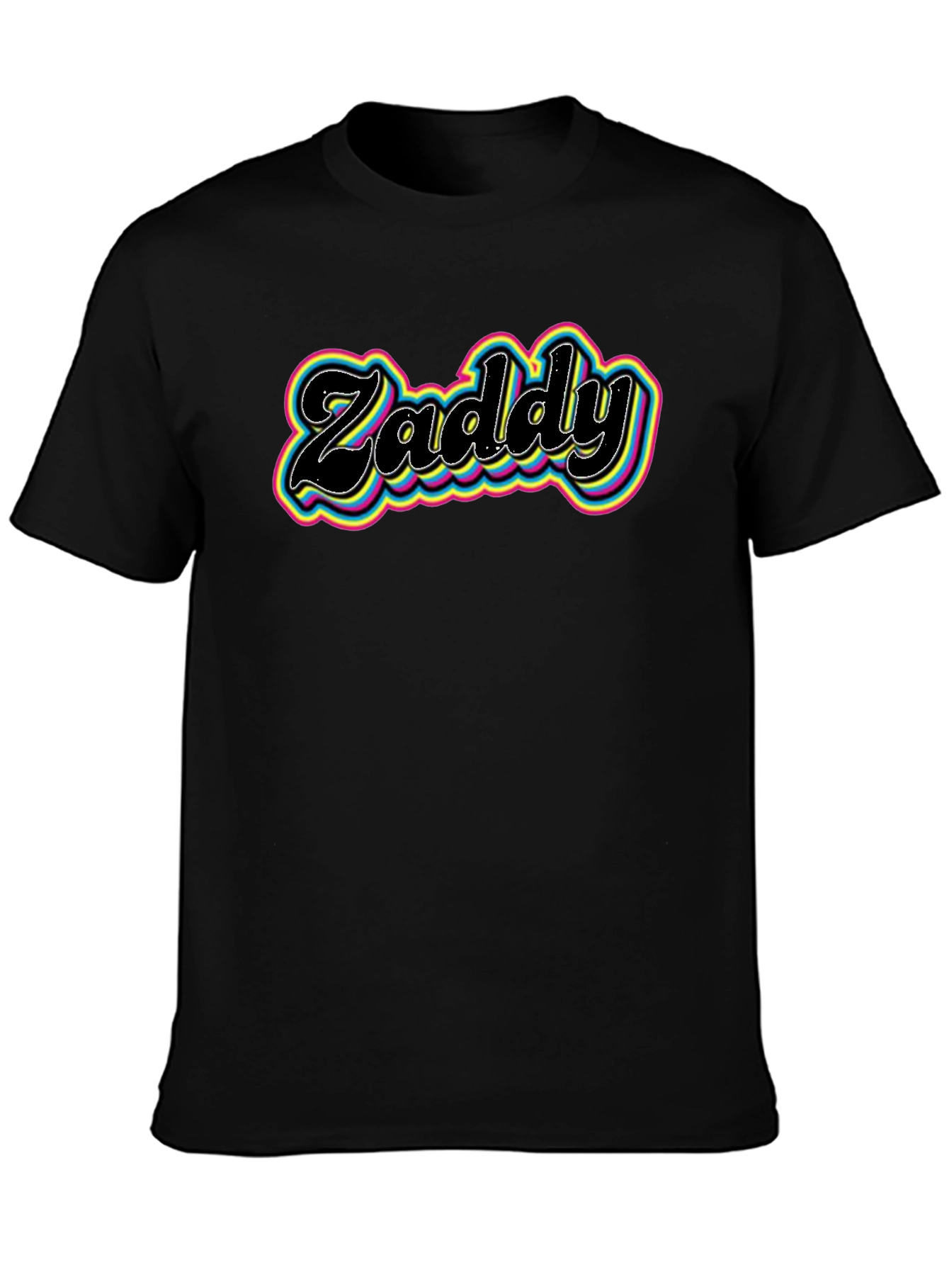 Zaddy Graphic Print Crew Neck T-Shirt