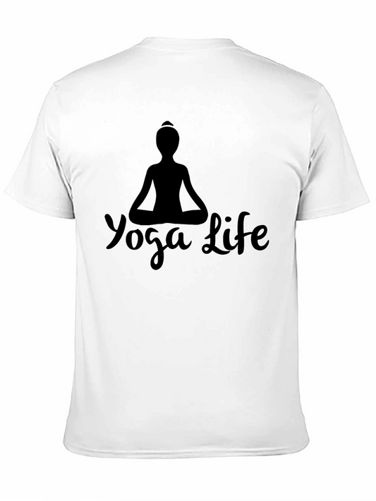 Yoga Life Graphic Tee - Mens Black T-Shirt