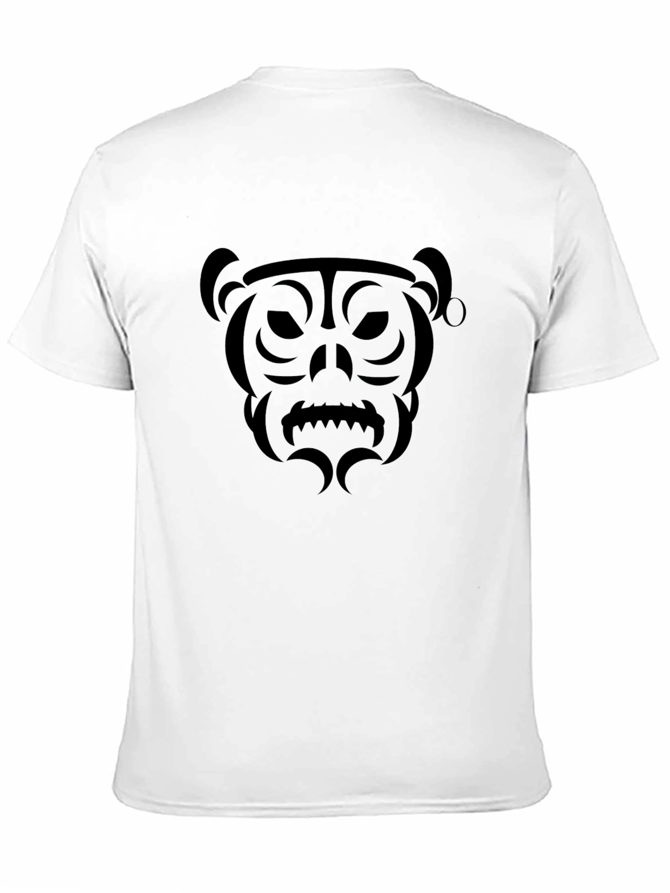 Tribal Bear Graphic Black T-Shirt