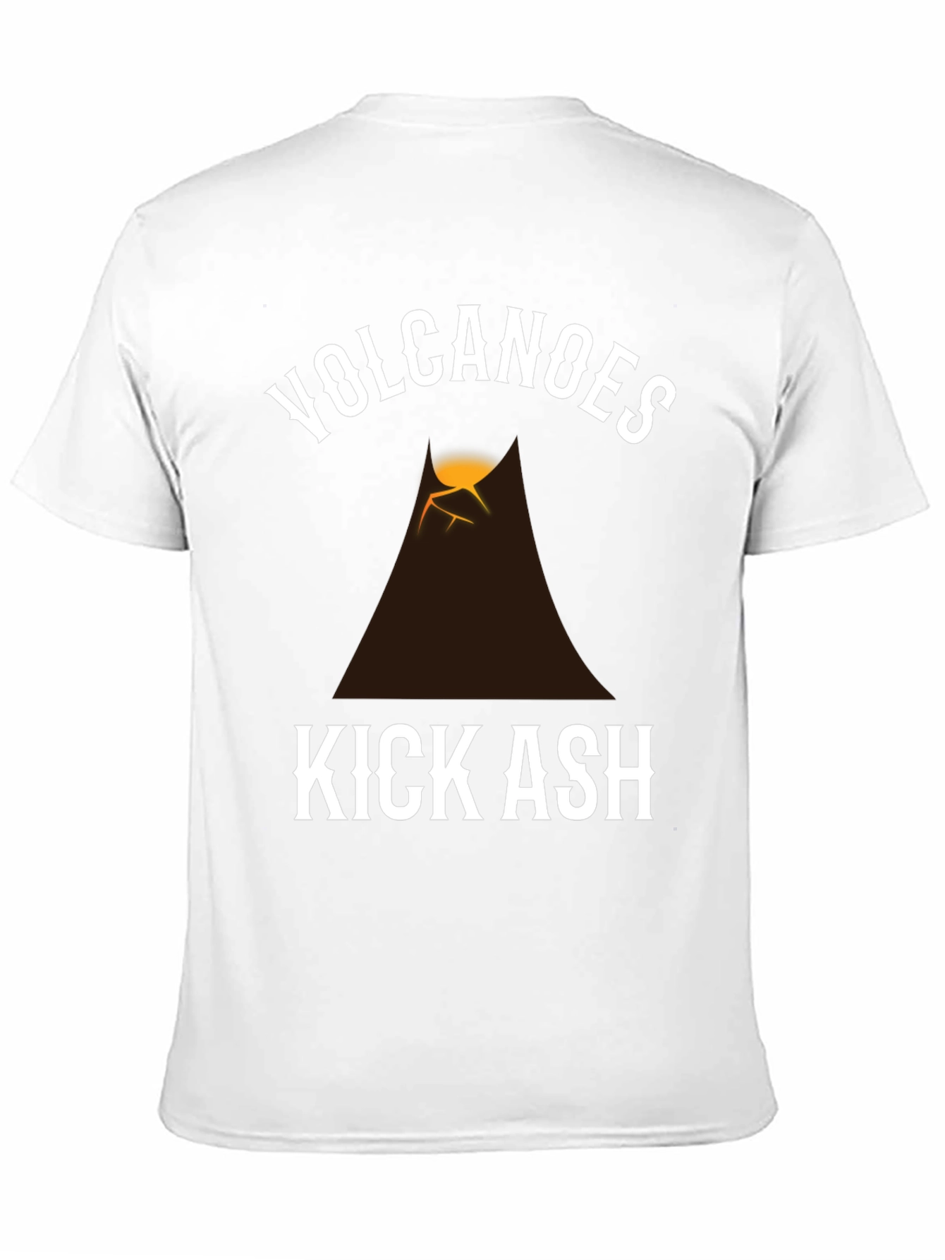 Volcanoes Kick Ash Graphic T-Shirt - Black