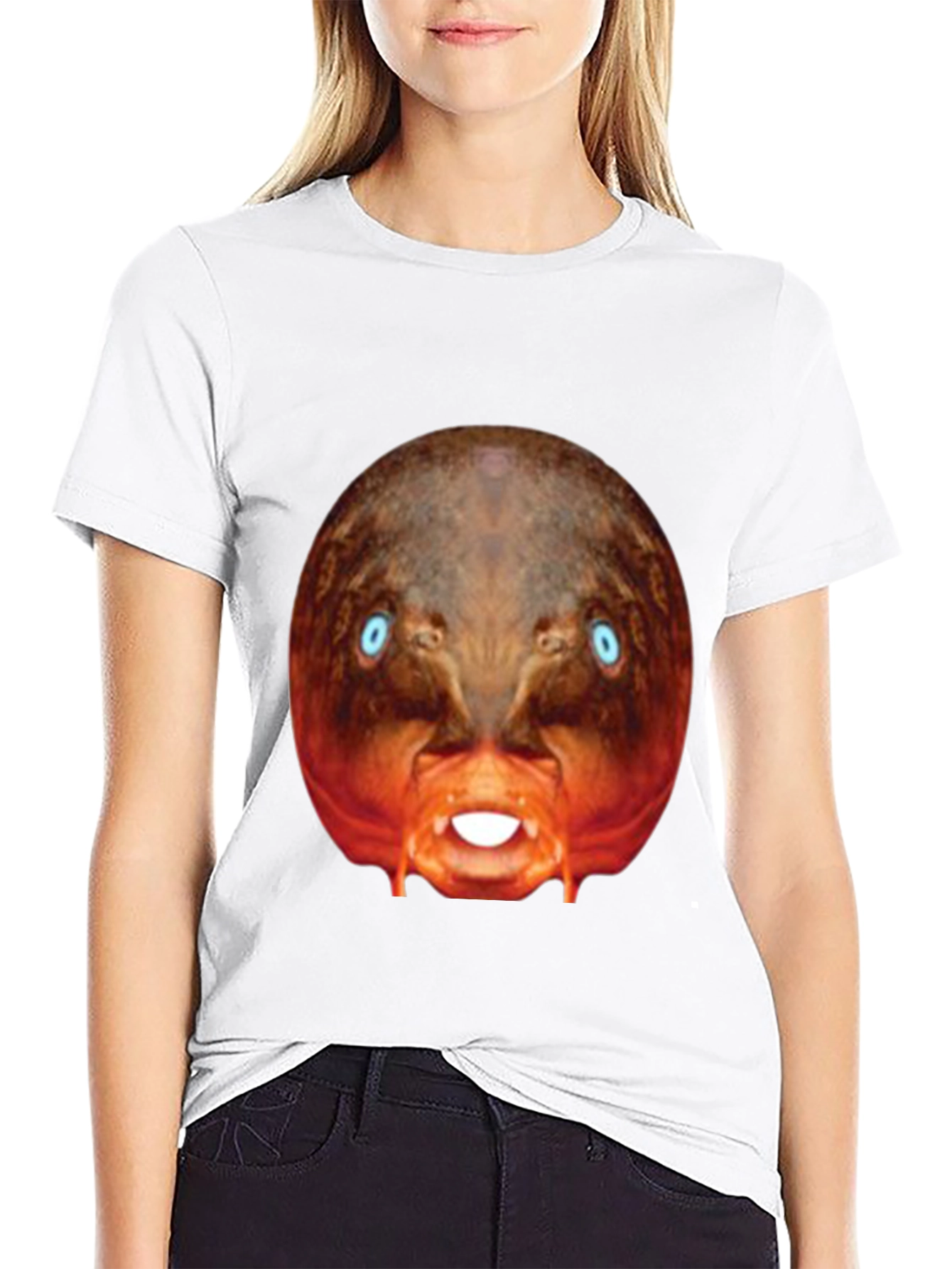 Surreal Creature Graphic Black T-Shirt
