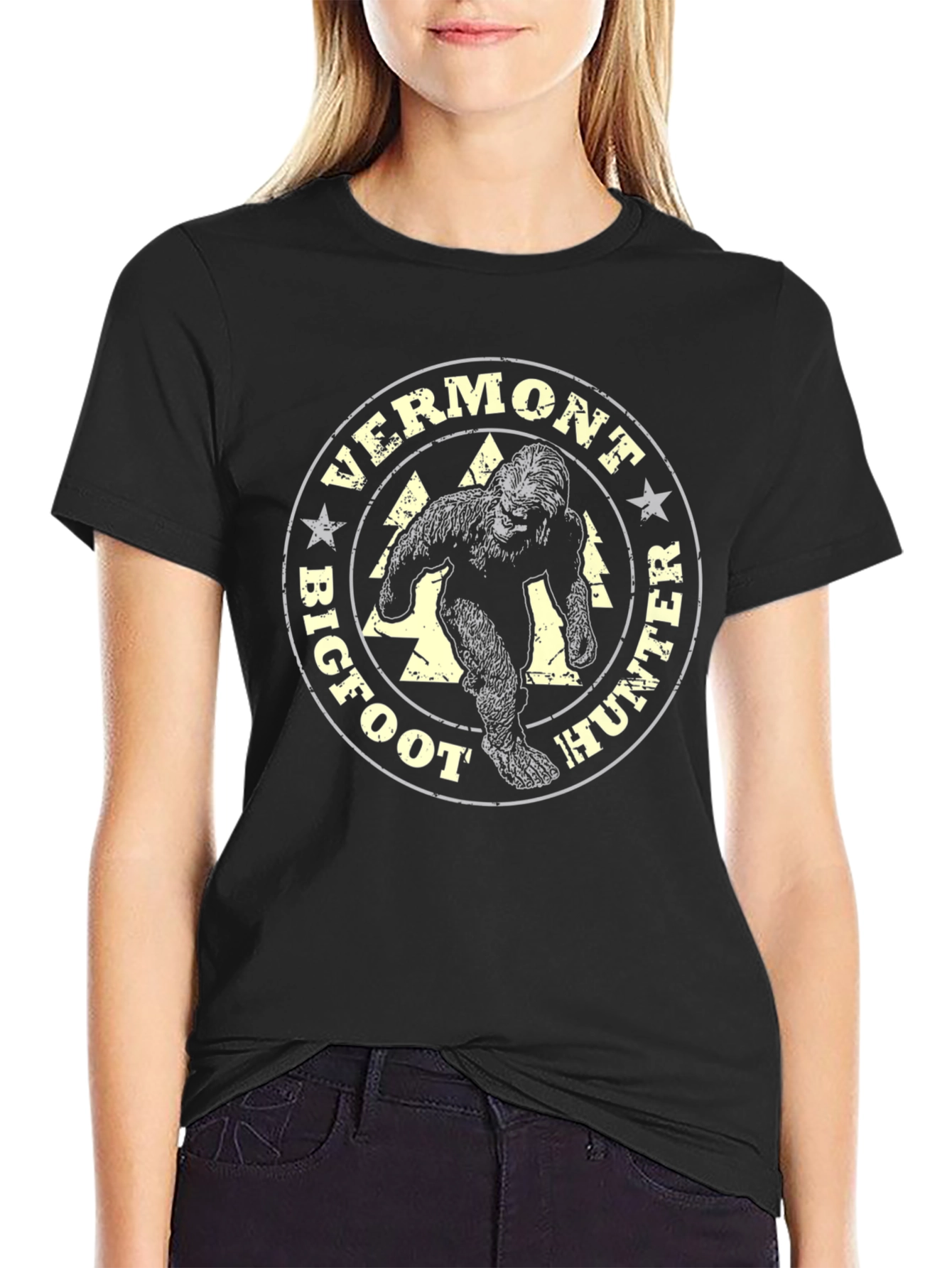 Vermont Bigfoot Hunter Graphic Tee