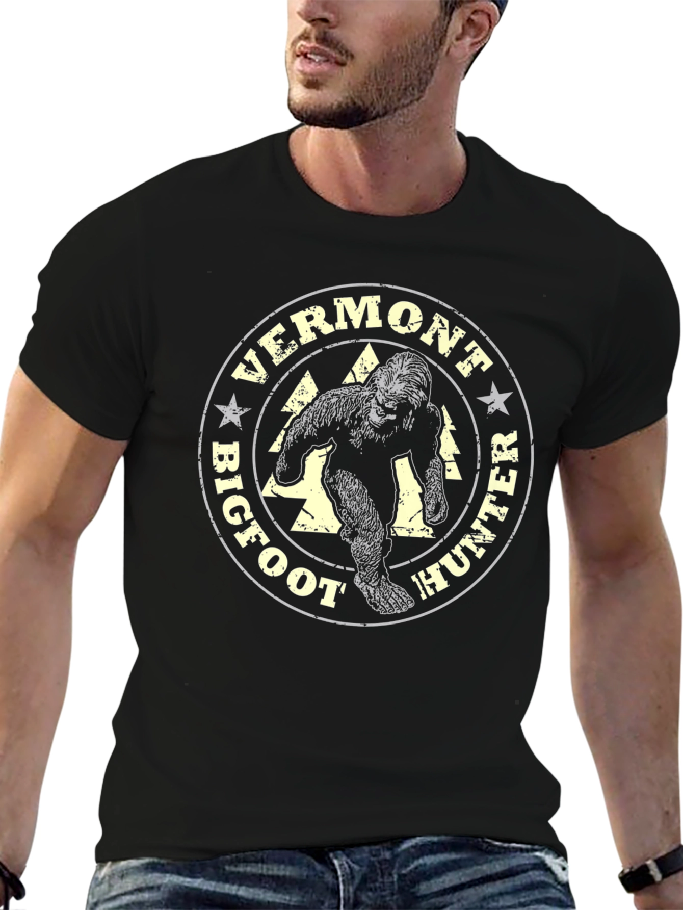 Vermont Bigfoot Hunter Graphic Tee