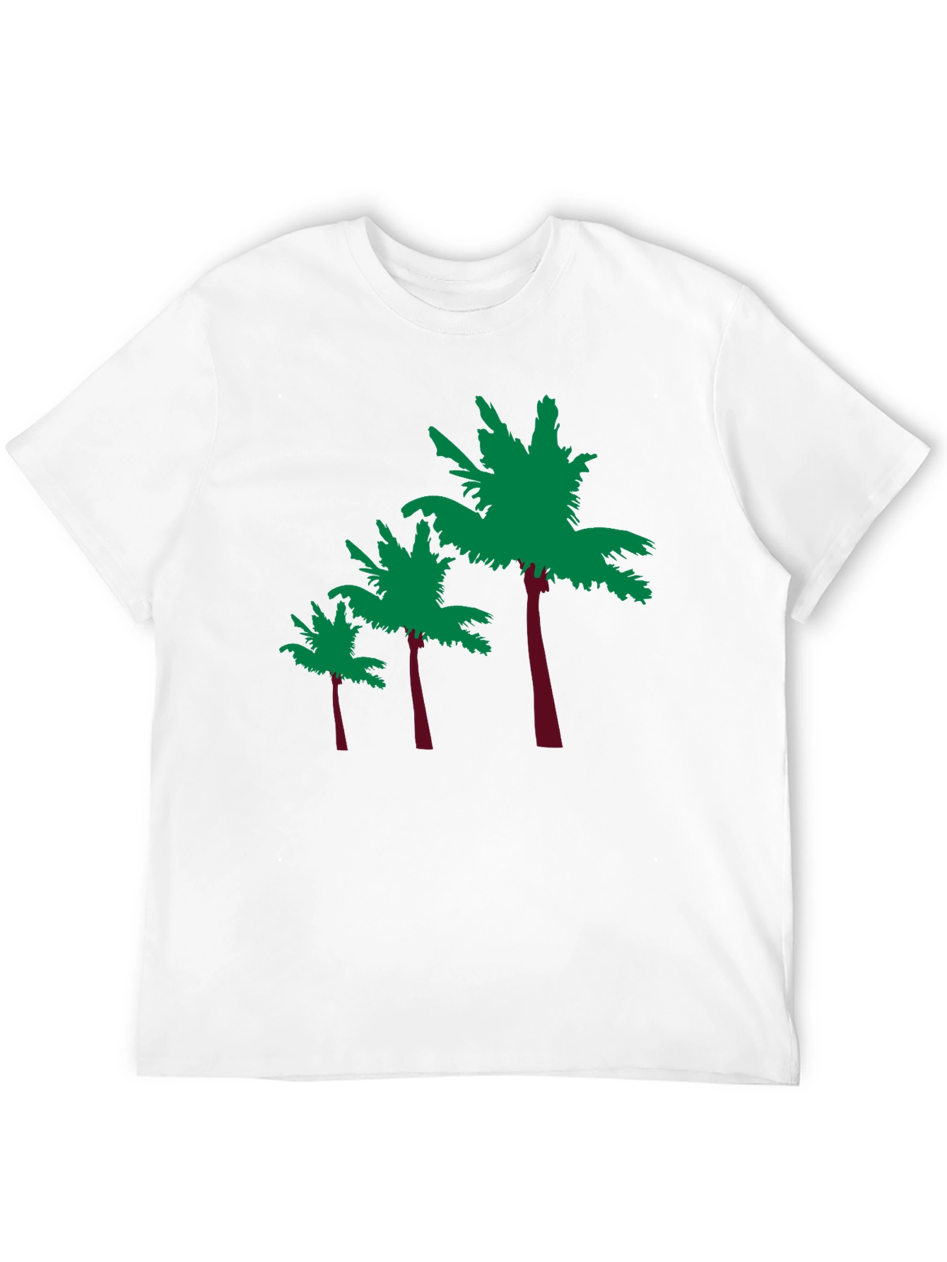 Tropical Palm Tree Graphic Tee - Black