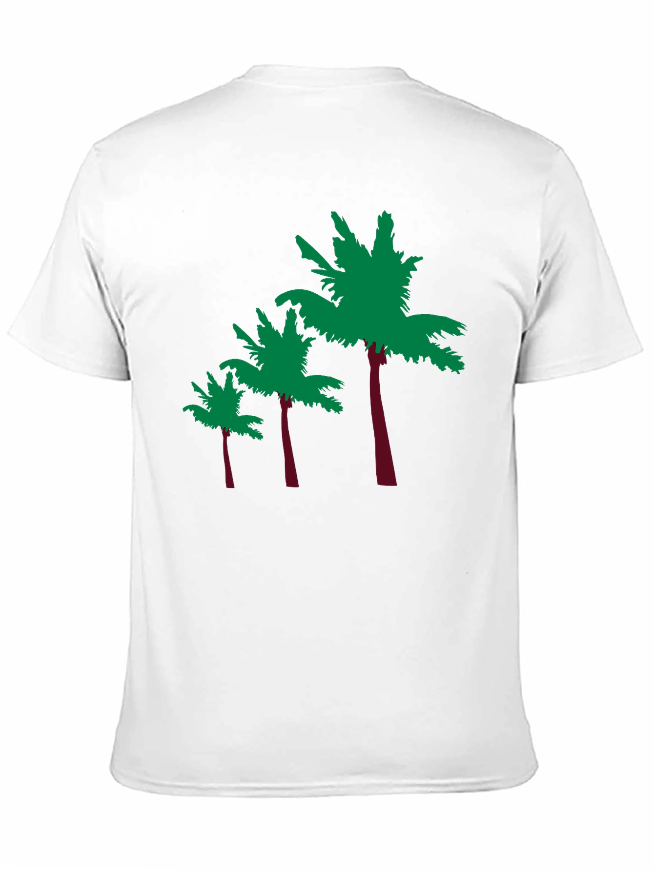 Tropical Palm Tree Graphic Tee - Black