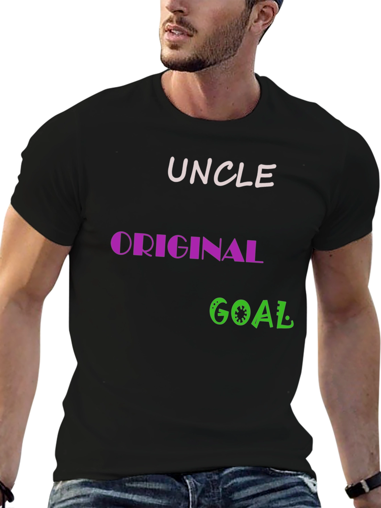 Uncle Original Goal Black Graphic Tee