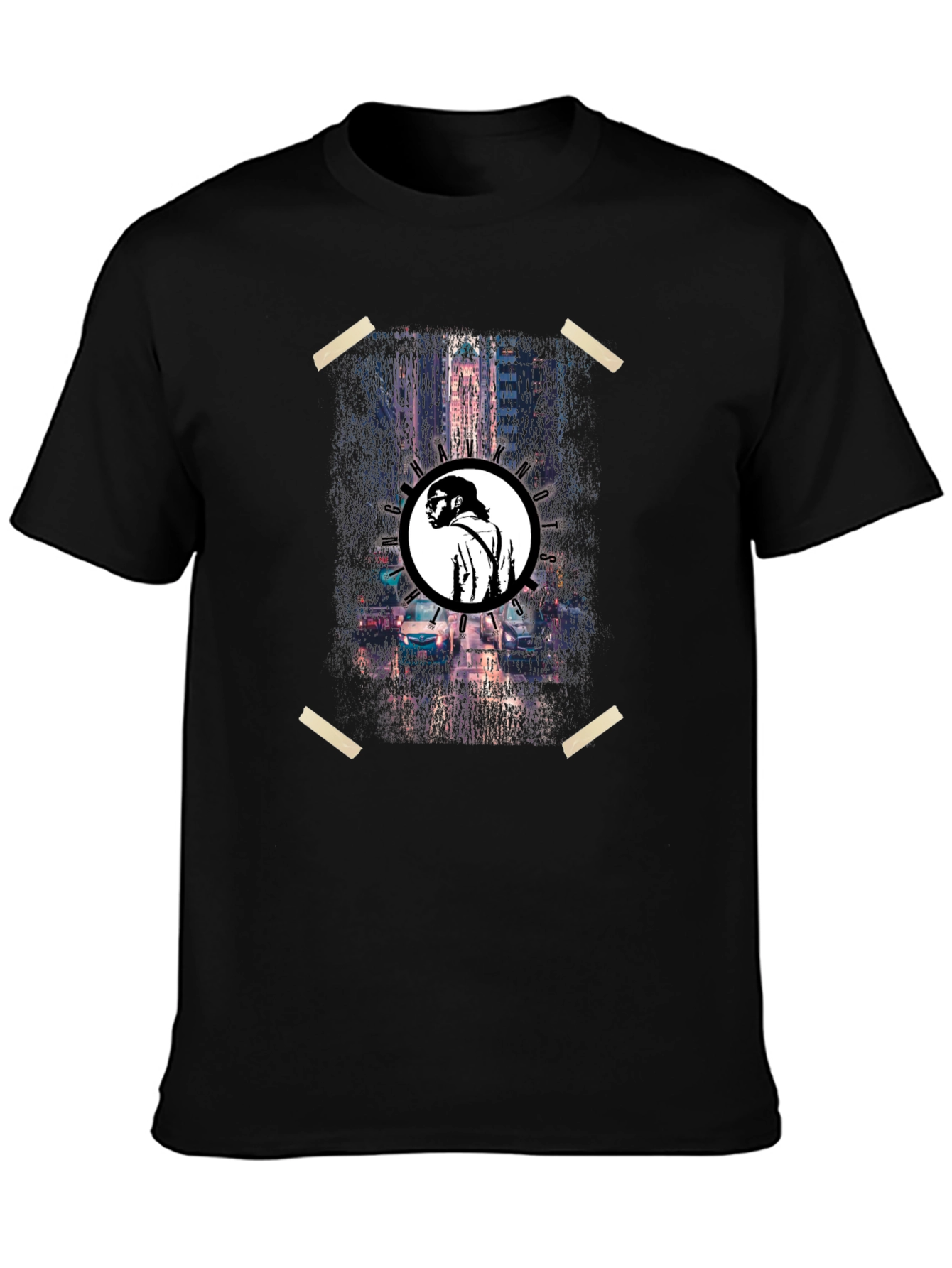 Urban Nights Graphic T-Shirt - Black