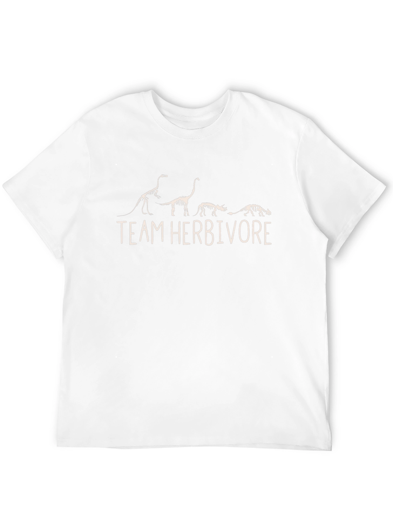 Team Herbivore Dinosaur Skeleton Graphic T-Shirt