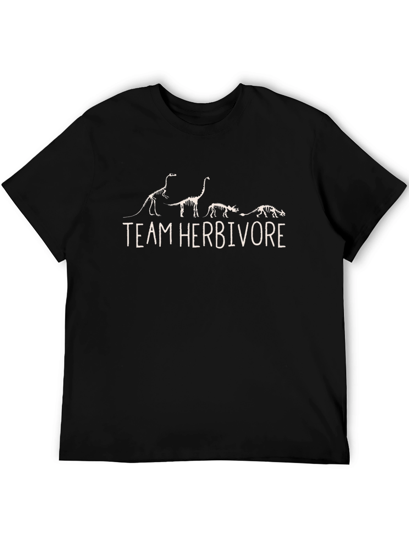 Team Herbivore Dinosaur Skeleton Graphic T-Shirt