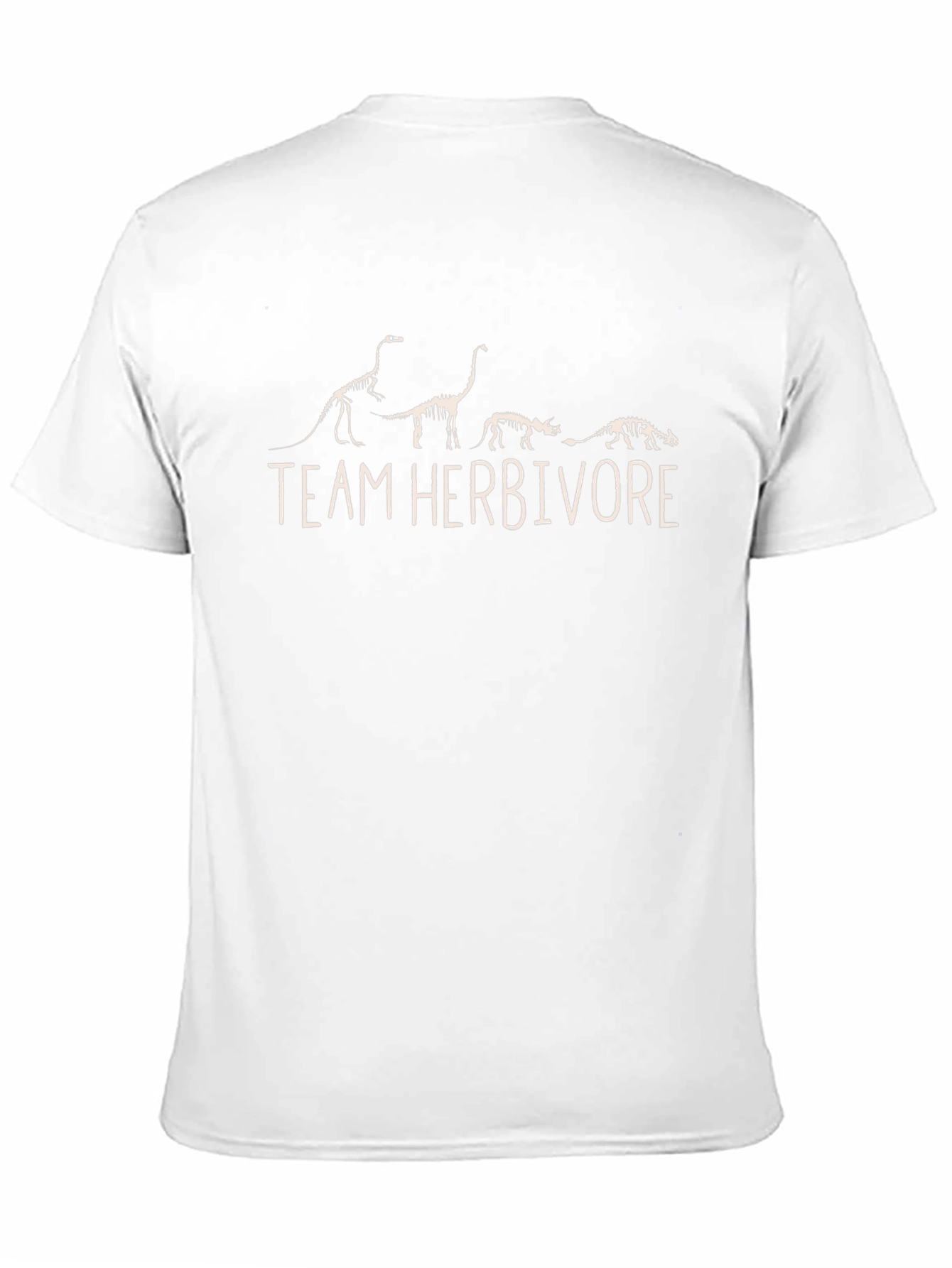 Team Herbivore Dinosaur Skeleton Graphic T-Shirt